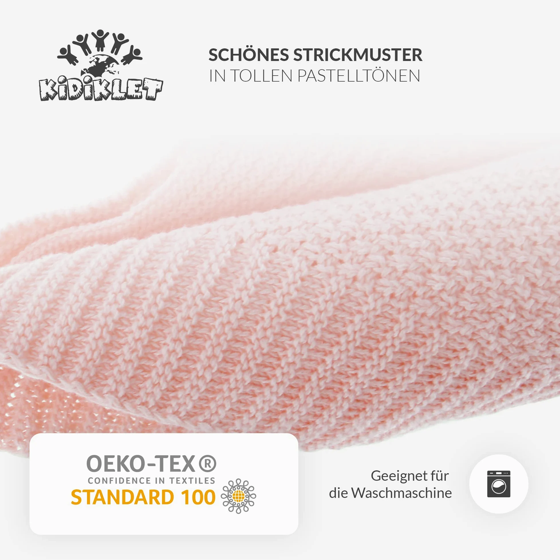 Coperta per neonati in 100% cotone biologico, certificato Oeko-Tex (80 x 100 cm), priva di sostanze nocive, ideale come accessorio per bambini e bambine, senza tessere