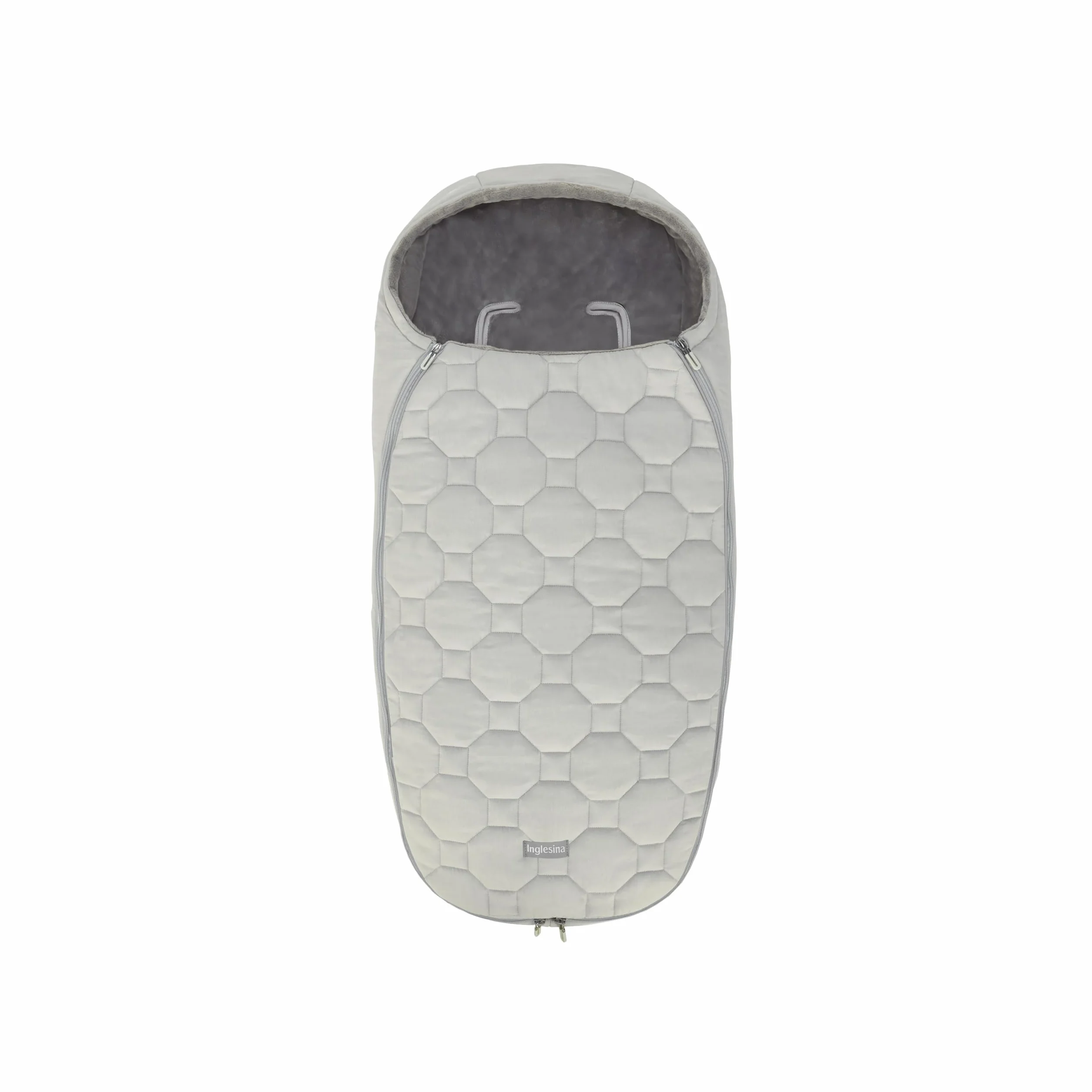 Sacco Invernale Passeggino Inglesina, Imbottito, Caldo e Confortevole, Protezione Freddo e Sicurezza, Compatibile con passeggini Inglesina, Iceberg Grey