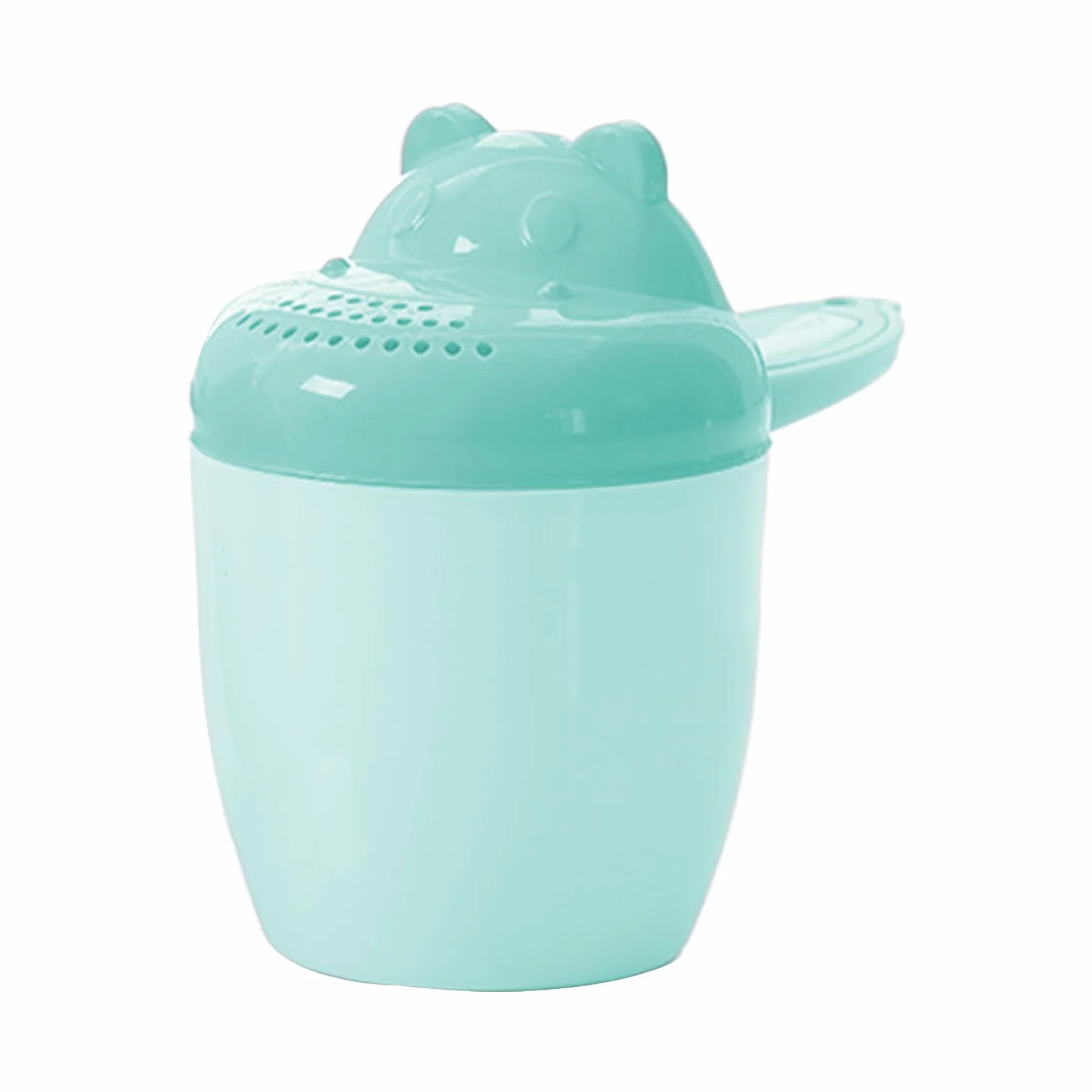 Bicchiere per risciacquo, secchiello da doccia, per lavare i capelli dei bambini, sicuro e senza fuoriuscite, comoda impugnatura per bagno, shampoo e doccia, per la routine quotidiana del