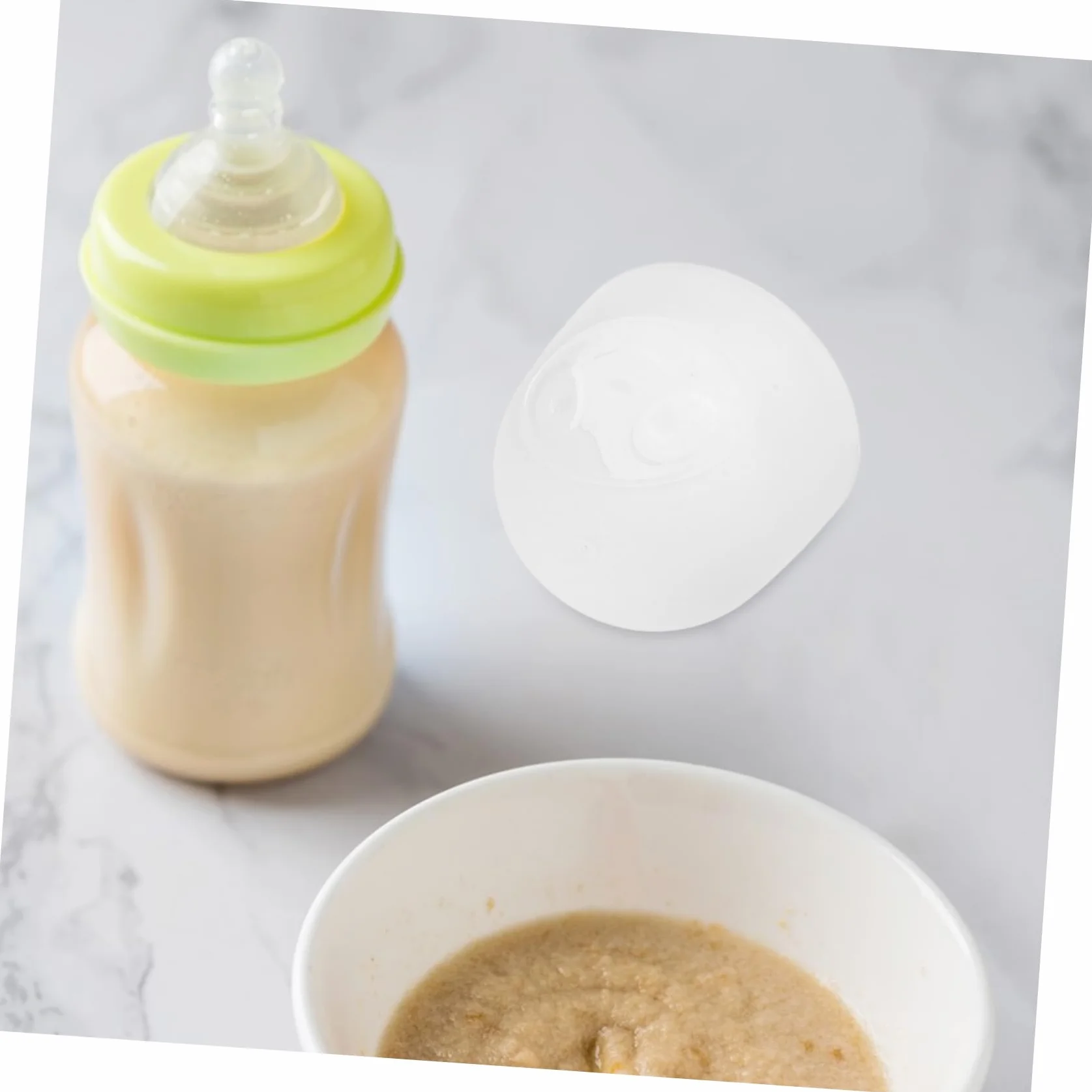 ifundom Tappi Per Bottiglie Per Latte a Di Perdite in Plastica Riutilizzabili Copri Bottiglie Trasparenti a Bocca Larga Protezione Igienica Per Uso Domestico e Viaggio Set Da 3 Pezzi
