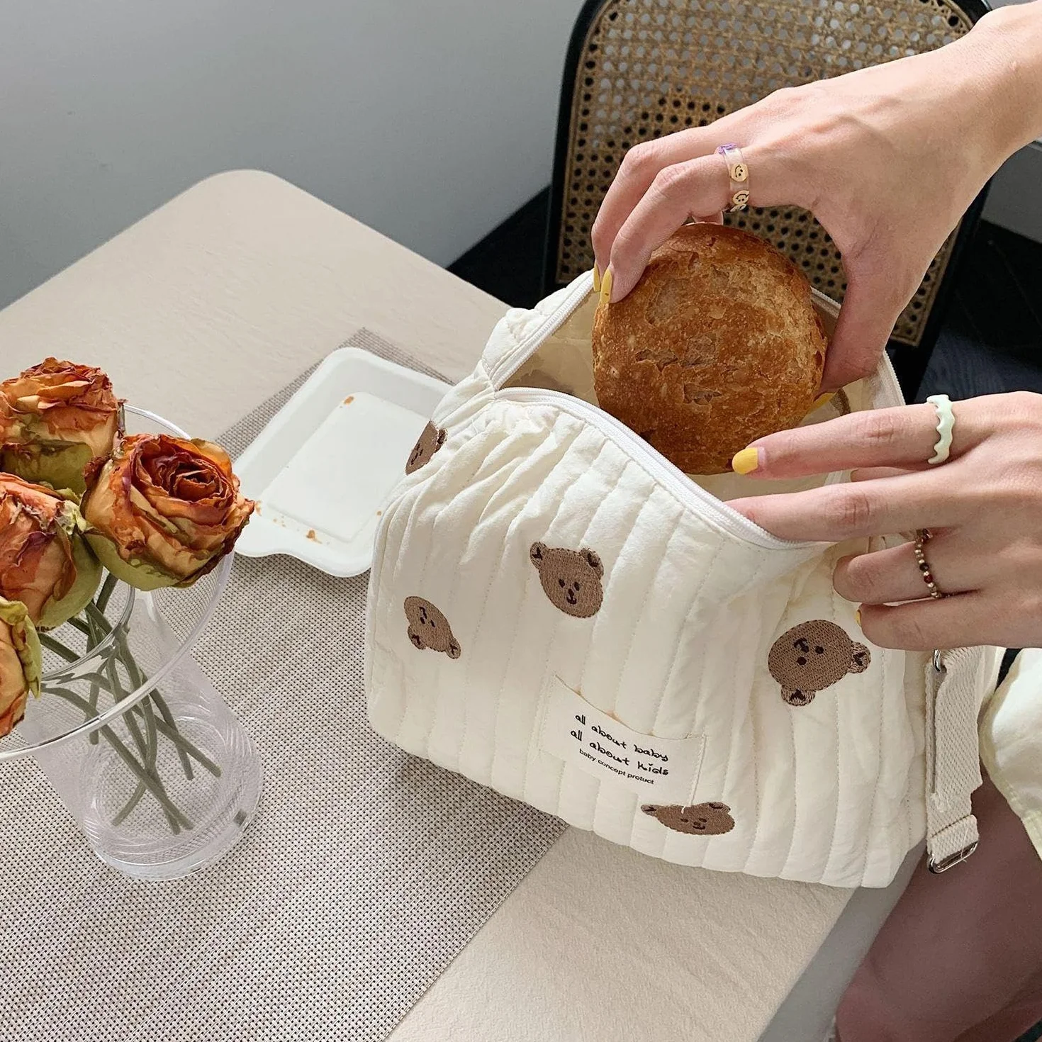 1 Borsa Da Viaggio, 1 Portacarte, 1 Portachiavi, Borsa Portatile, Borsa Per Pannolini Per Bambini, Custodia