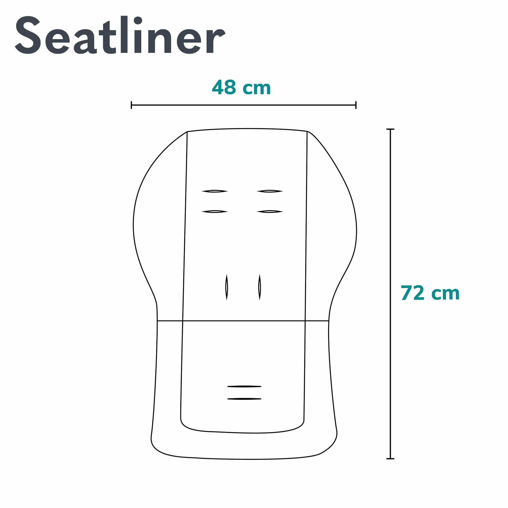 lionelo SEATLINER Materassino universale copriseduta per passeggino, materiale impermeabile double-face, compatibile con la maggior parte dei passeggini, copriseduta morbido per passeggino
