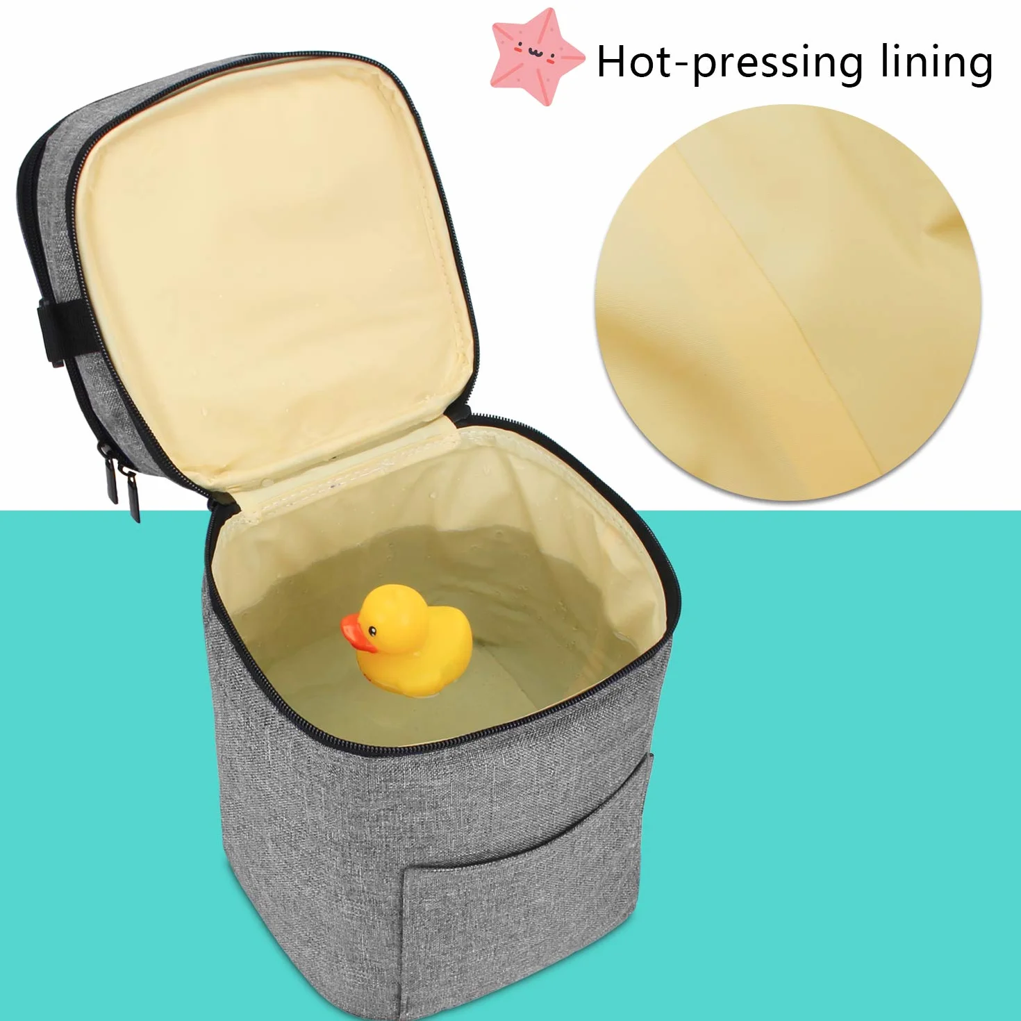 Luxja Borsa Isotermica per Biberon (Tenere 4 Flaconi del Latte Materno)
