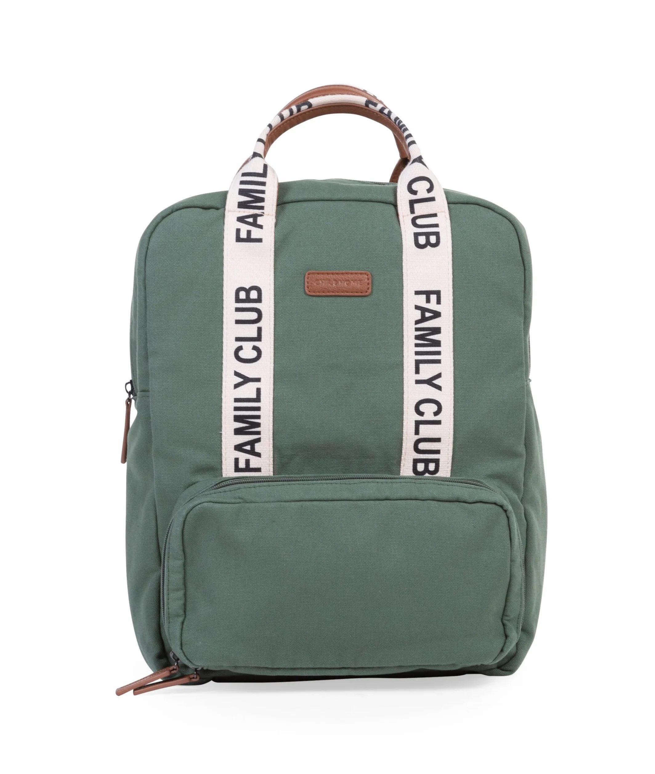 CHILDHOME, Zaino fasciatoio Family Bag Club, Grande capacità, Multifunzionale, Fasciatoio incluso, 11 scomparti, Tasche isolate, Passaggio per trolley, Gancio per passeggino, 20,5L, Verde