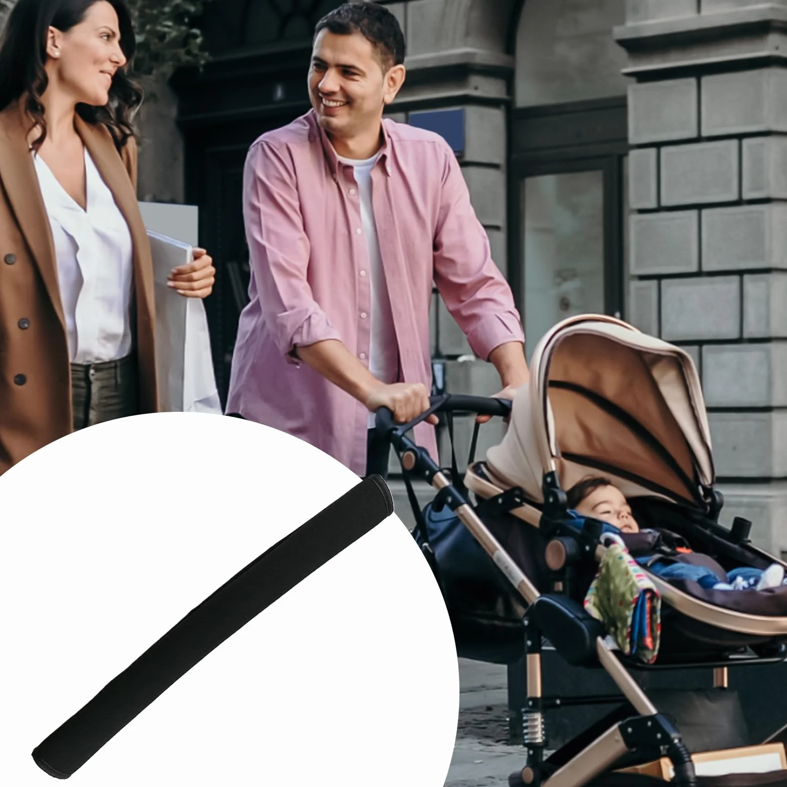 Copertura Manubrio Passeggino | Coprimaniglia Passeggino Rimovibile,Fascia Antipolvere per Protezione | Inverno Viaggi Urbini Parco Passeggiate All'Aperto