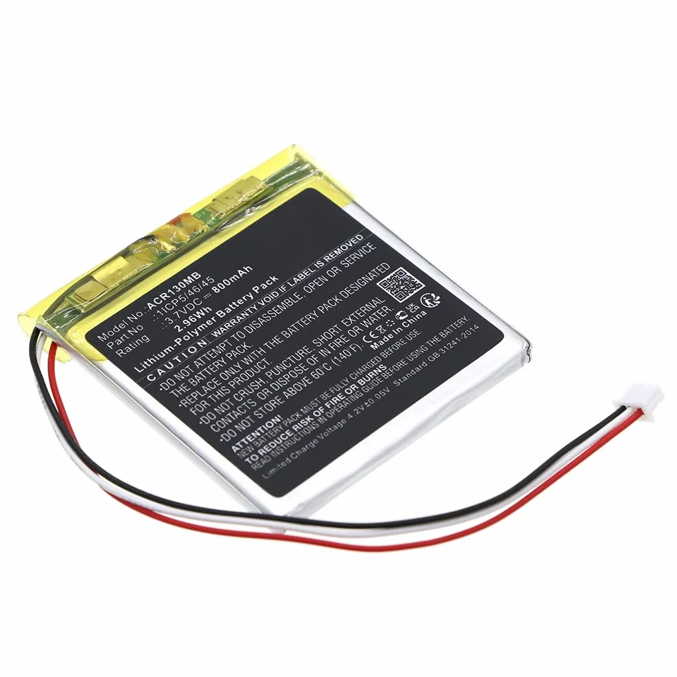 CELLONIC 1x Batteria per Babyphone Compatibile con Angelcare AC1300, AC1320, 1ICP5/46/45 – (800mAh, 3.7V)