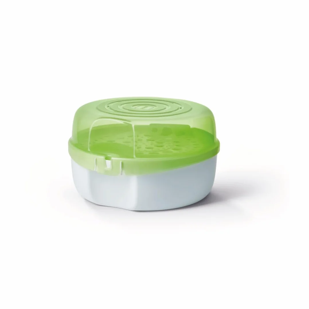 MAM Sterilizzatore per Microonde, Facile Sterilizzazione per Biberon, Ciucci e Tettarelle, Verde