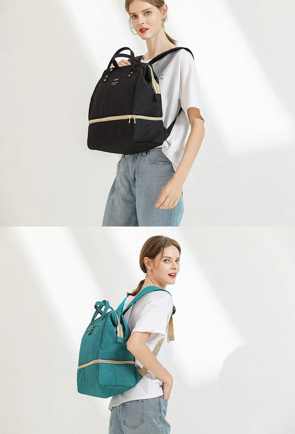 Zaino Mamma Borsa Termica per Biberon PortaBiberon Isotermico Zaino Impermeabile, 2 Pacchi di Ghiaccio inclusi