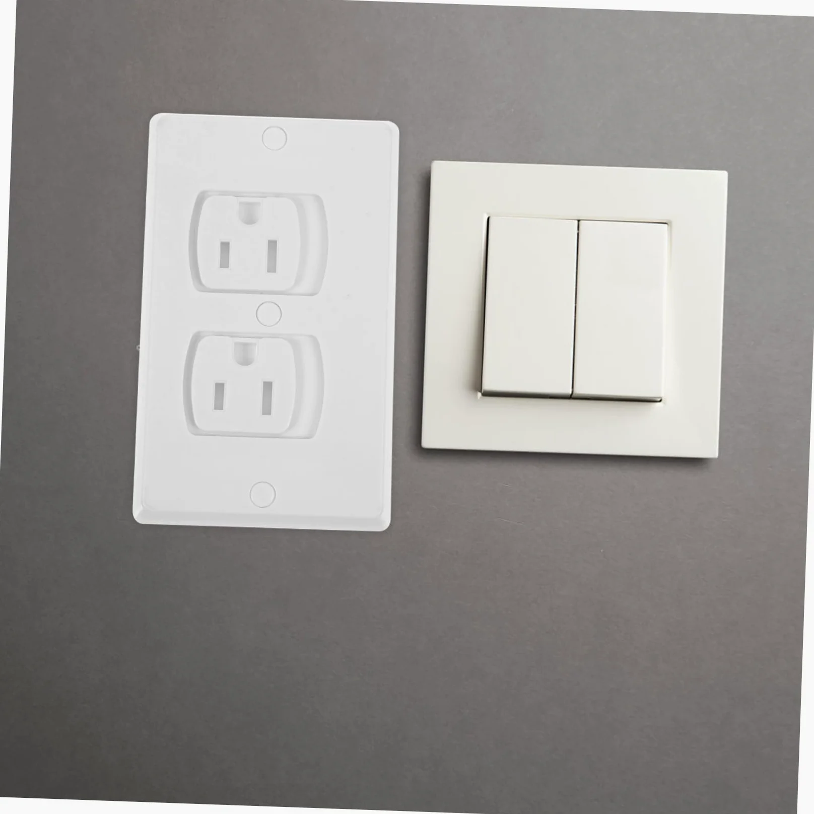 TOYANDONA 10pezzi Copriprese Elettriche in Abs Coprispine Di Sicurezza Per Ragazzo Ragazza Ragazza Tappi Per Prese Muro Con Viti Isolati e Resistenti Per Proteggere Le Prese Domestiche