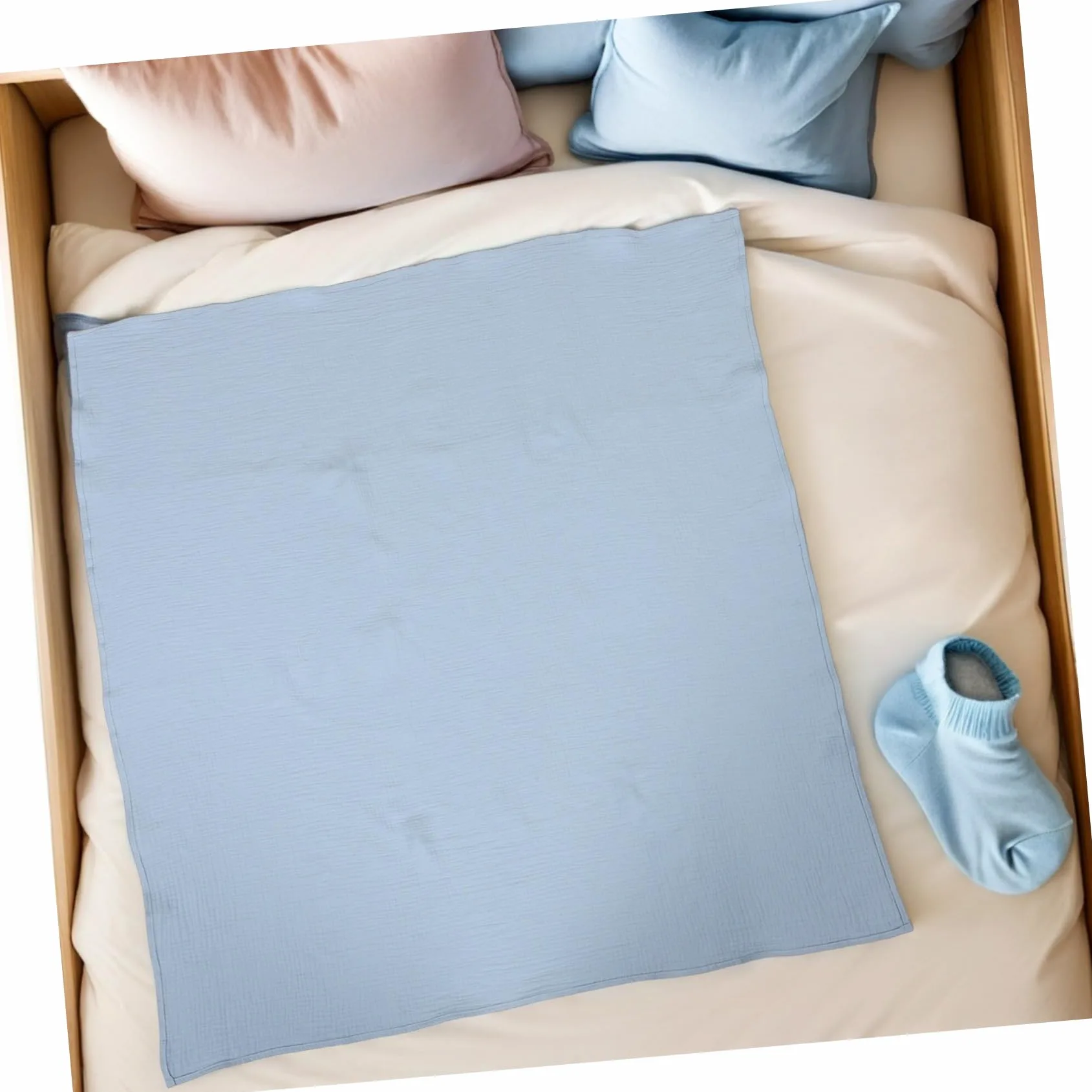BESTonZON 3 Pezzi Coperta Mussola per Ragazzo Ragazza Avvolgente per Unisex Traspirante e Delicato per Sonno e Bagno