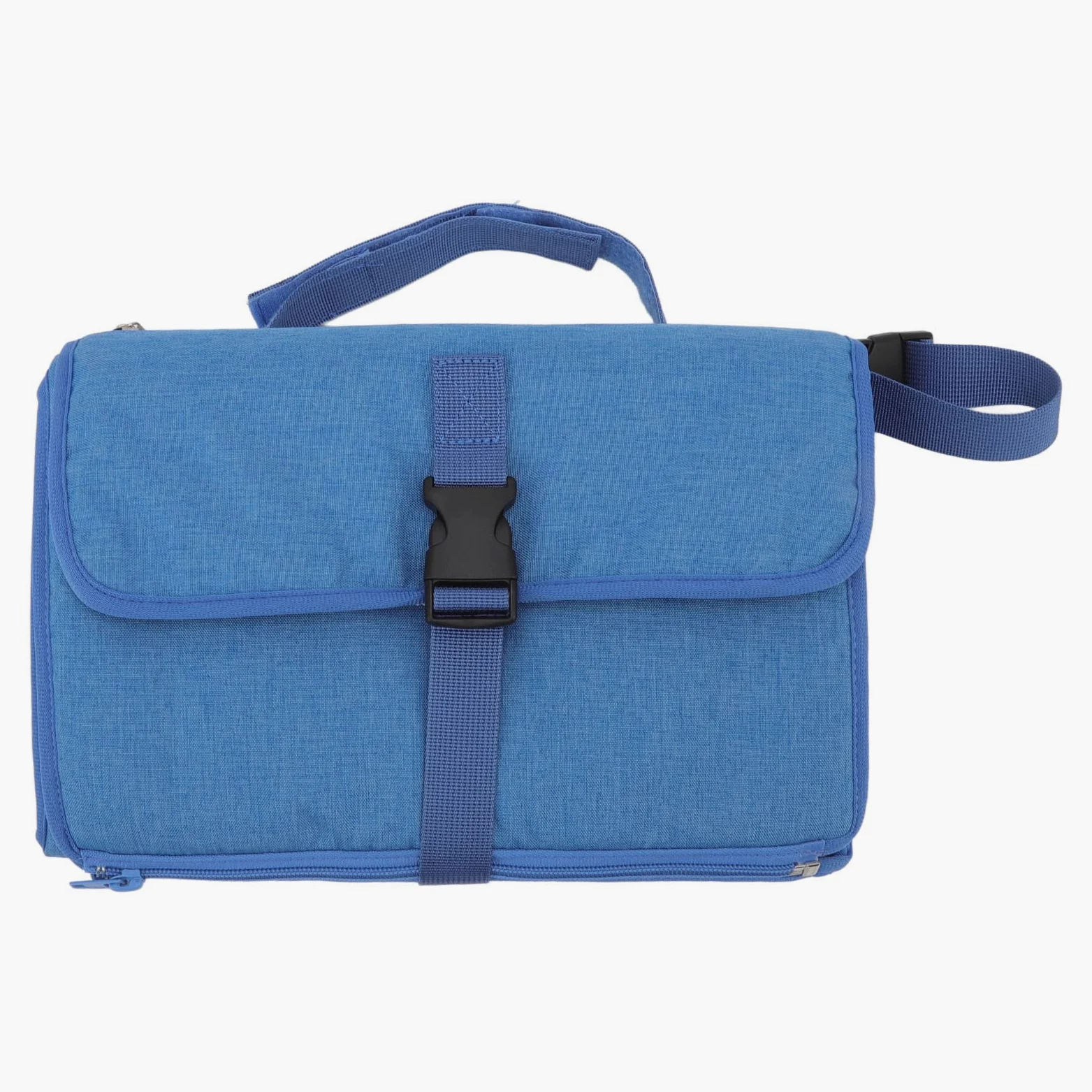 Cocoarm Fasciatoio per Neonati, Fasciatoio in Tessuto Non Tessuto, Pieghevole, Manico Staccabile, Portatile, per Pannolini da Viaggio, per Mamme, papà, Passeggino, Gite in Auto (BLUE)