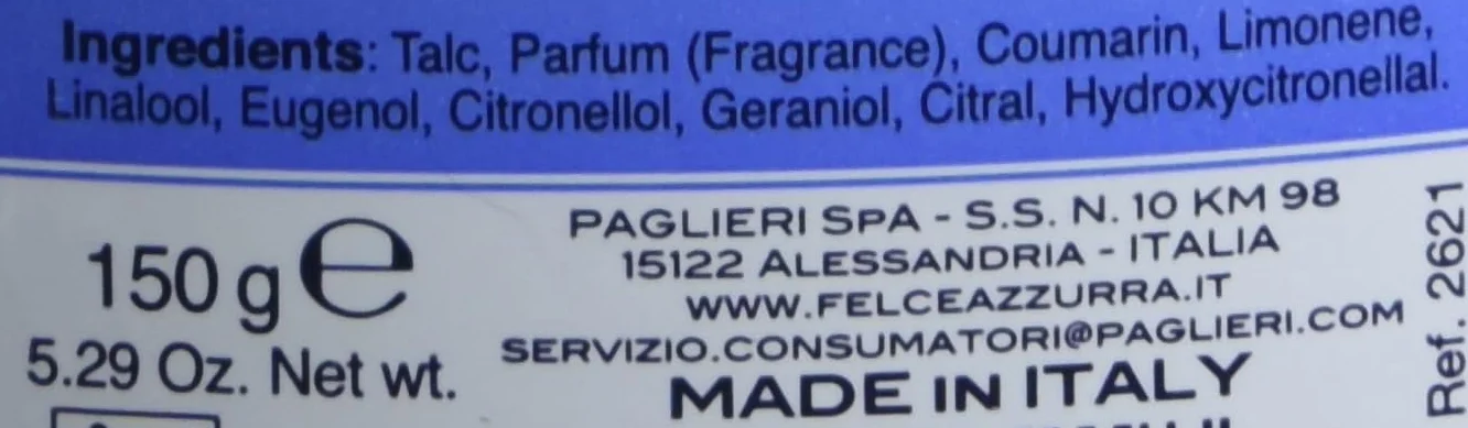 Felce Azzurra - Talco, Polvere Delicata Completamente Naturale, Profumo Classico - Barattolo, 150 gr