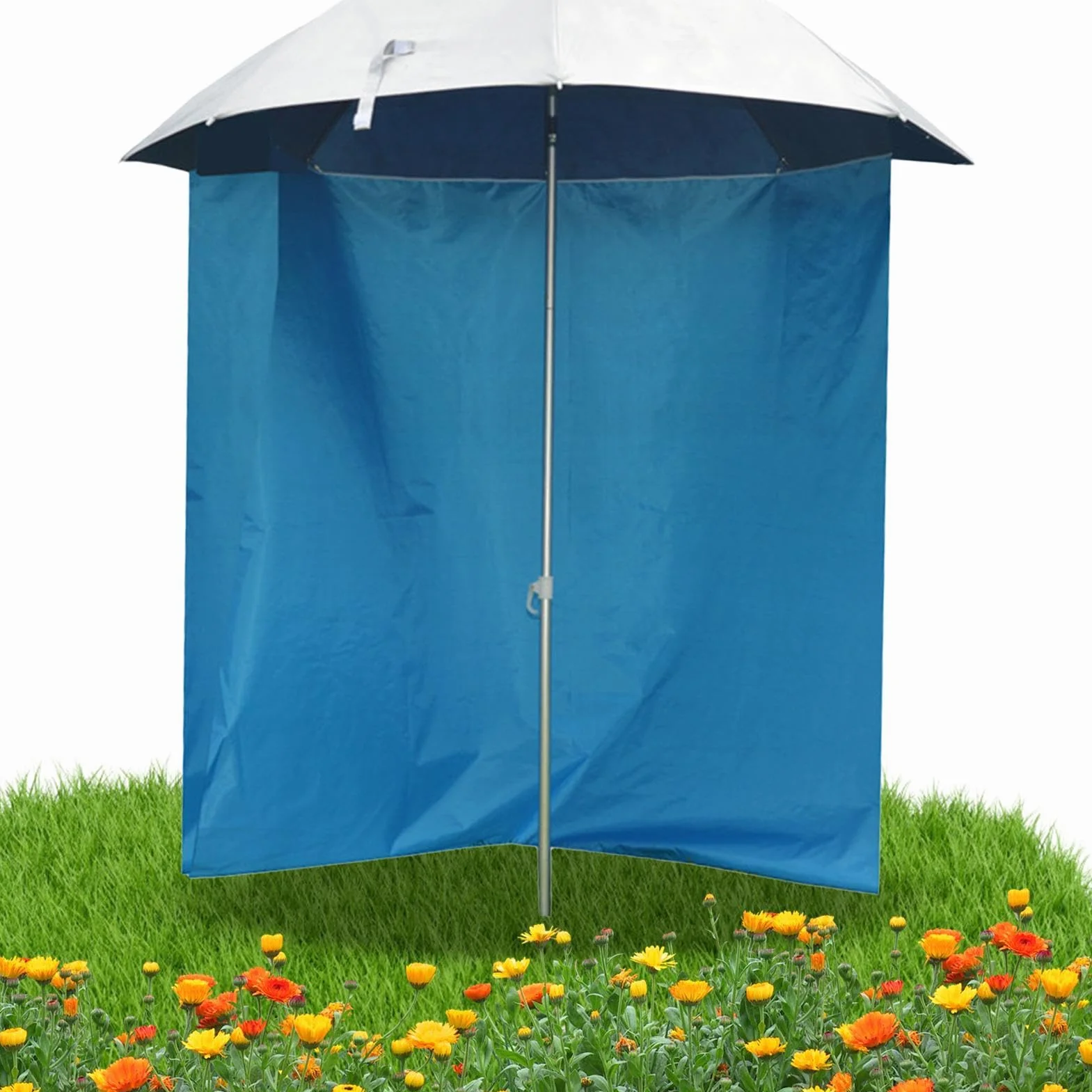 Panno per ombrellone da spiaggia, Panno per ombrellone portatile | Tenda da esterno con ombrellone - Design a mezza circonferenza, tessuto impermeabile per protezione dal sole e dalla pioggia