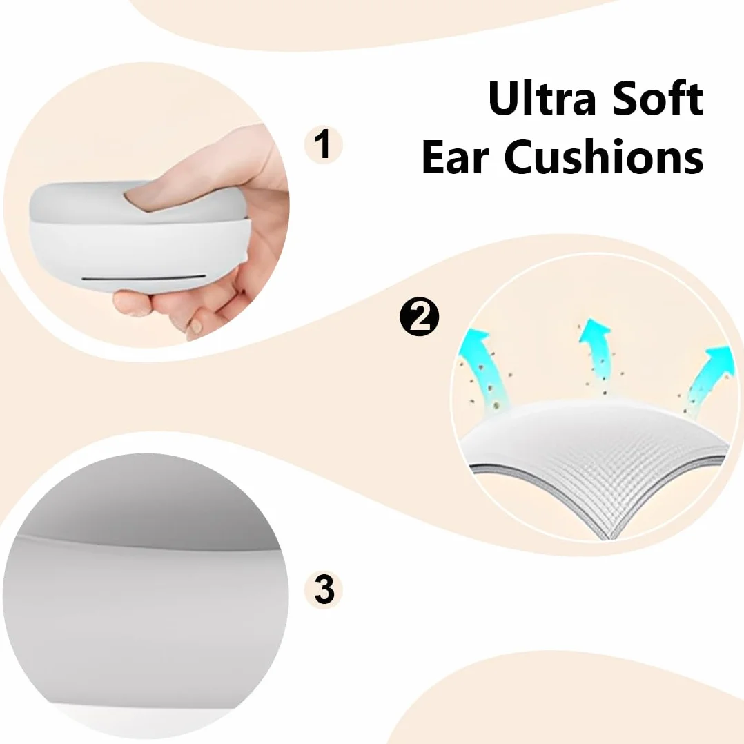 NHQZ Cuffie Neonato Antirumore, Cuffie Antirumore Neonato, Protettori acustici per neonati Superiore Ideale per il Sonno, Viaggi, Feste