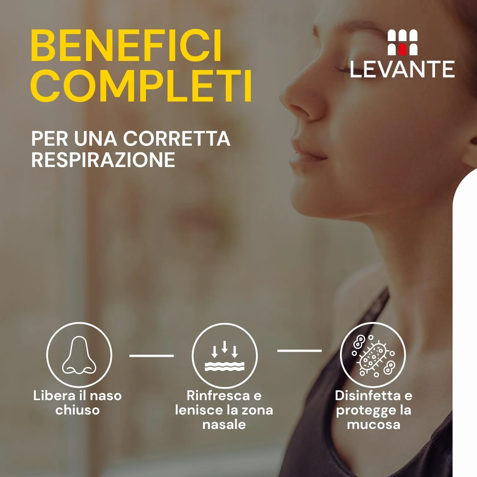 RILEVANTE Spray Nasale Decongestionante Balsamico 30ml per Pulizia Fosse Nasali Sollievo da Naso Chiuso e Raffreddore Spray Nasale Bambini e Adulti Con Eucalipto, Mentolo e Canfora