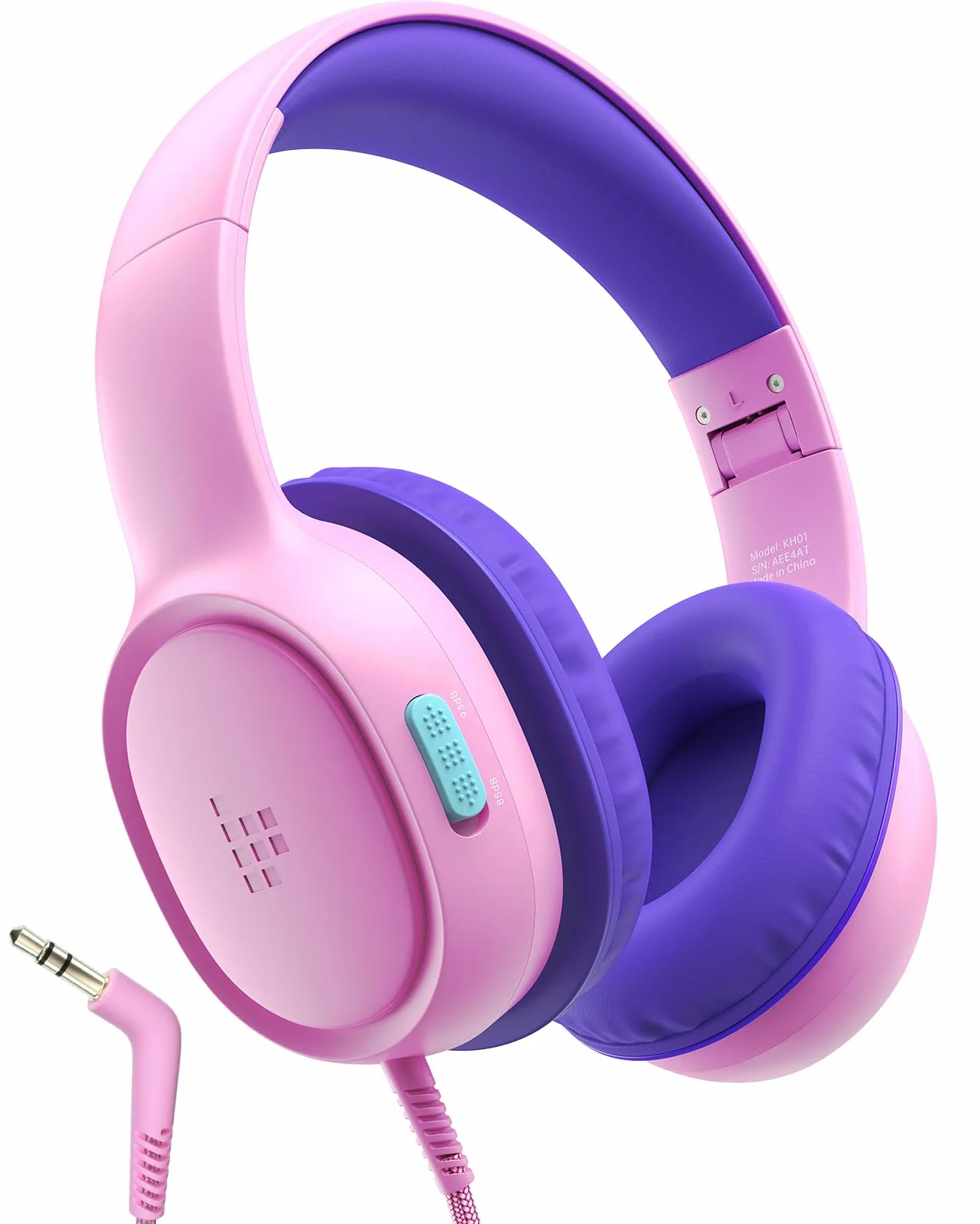 Tronsmart Cuffie Sovraurali Pieghevoli per Bambini, Volume Sicuro 85/93 dB, Suono Chiaro e Morbido, Jack da 3,5 mm per Bambini con Cavo, per Apprendimento e Intrattenimento