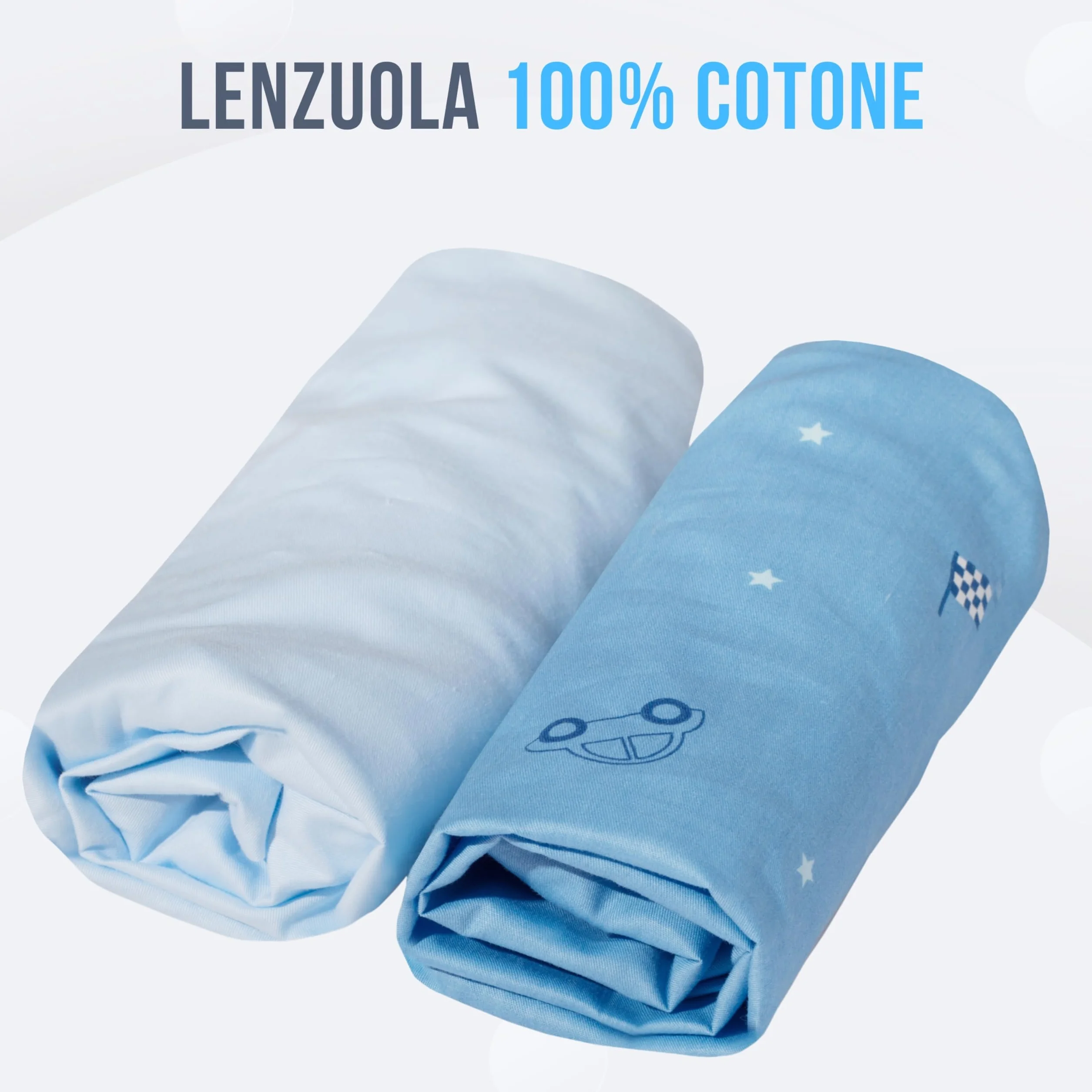 Goysila Set Lenzuola Next To Me Compatibile Chicco Next2Me Culle Materasso 83x50 100% Cotone Certificato Oeko-Tex 2 Lenzuolini con Angoli 1 Lenzuolo Sopra 1 Federa Lavabile Lavatrice Neonato