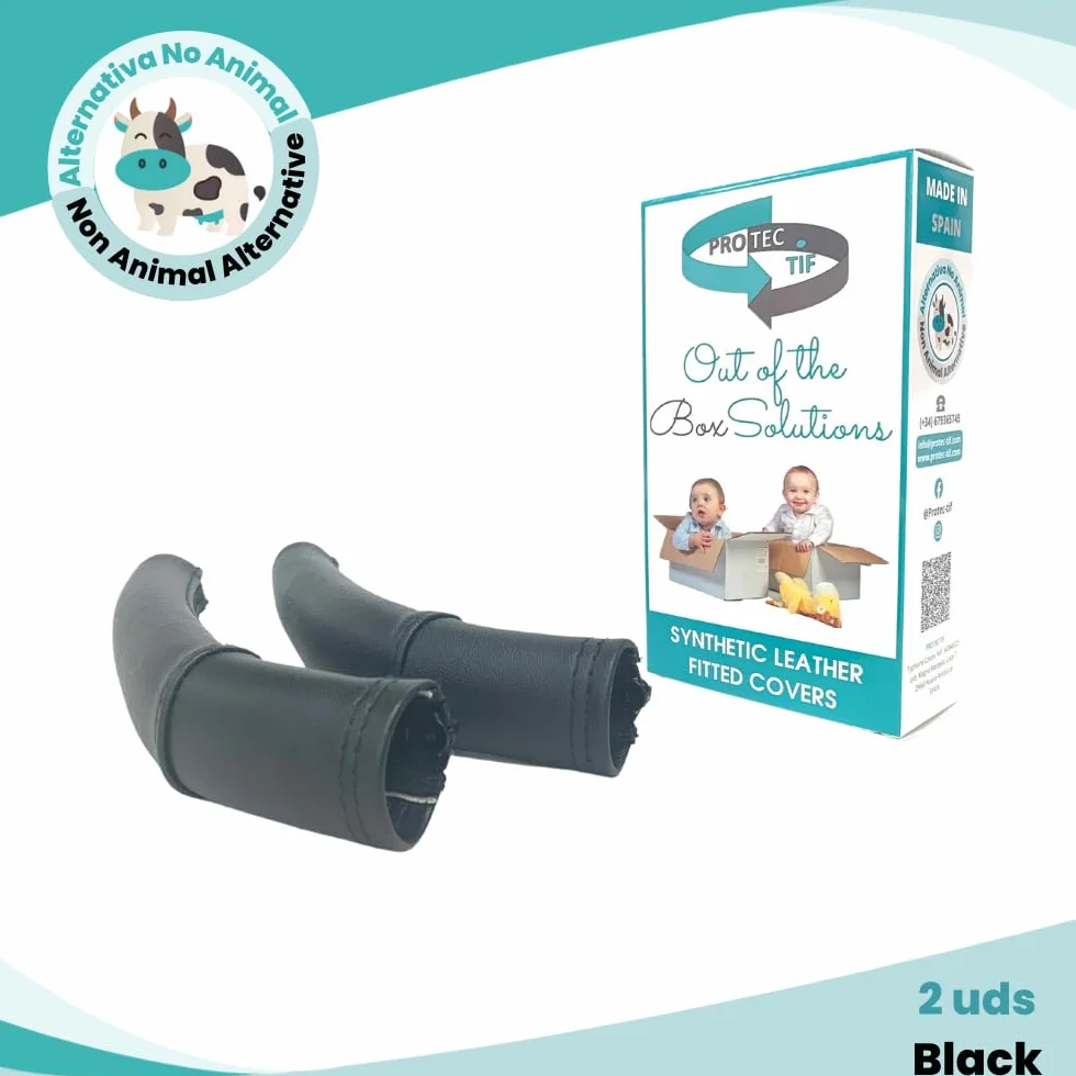 PROTEC TIF | Coperture per manubrio in similpelle compatibili con Bugaboo Donkey 3 e 5 (si adatta alle coperture originali)