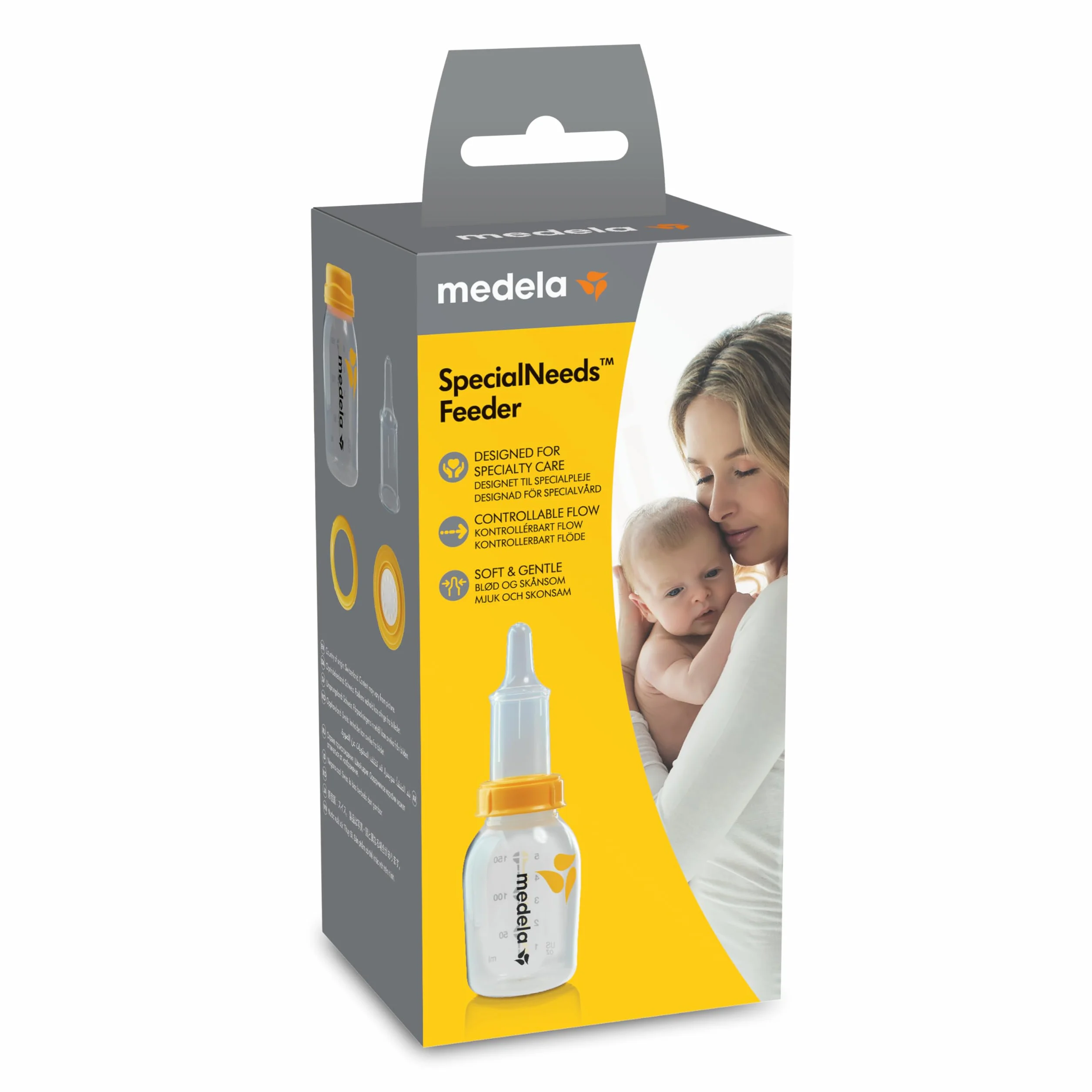 Medela Biberon SpecialNeeds | Dispositivo di alimentazione speciale per bambini con labiopalatoschisi, sindromi e disturbi neurologici