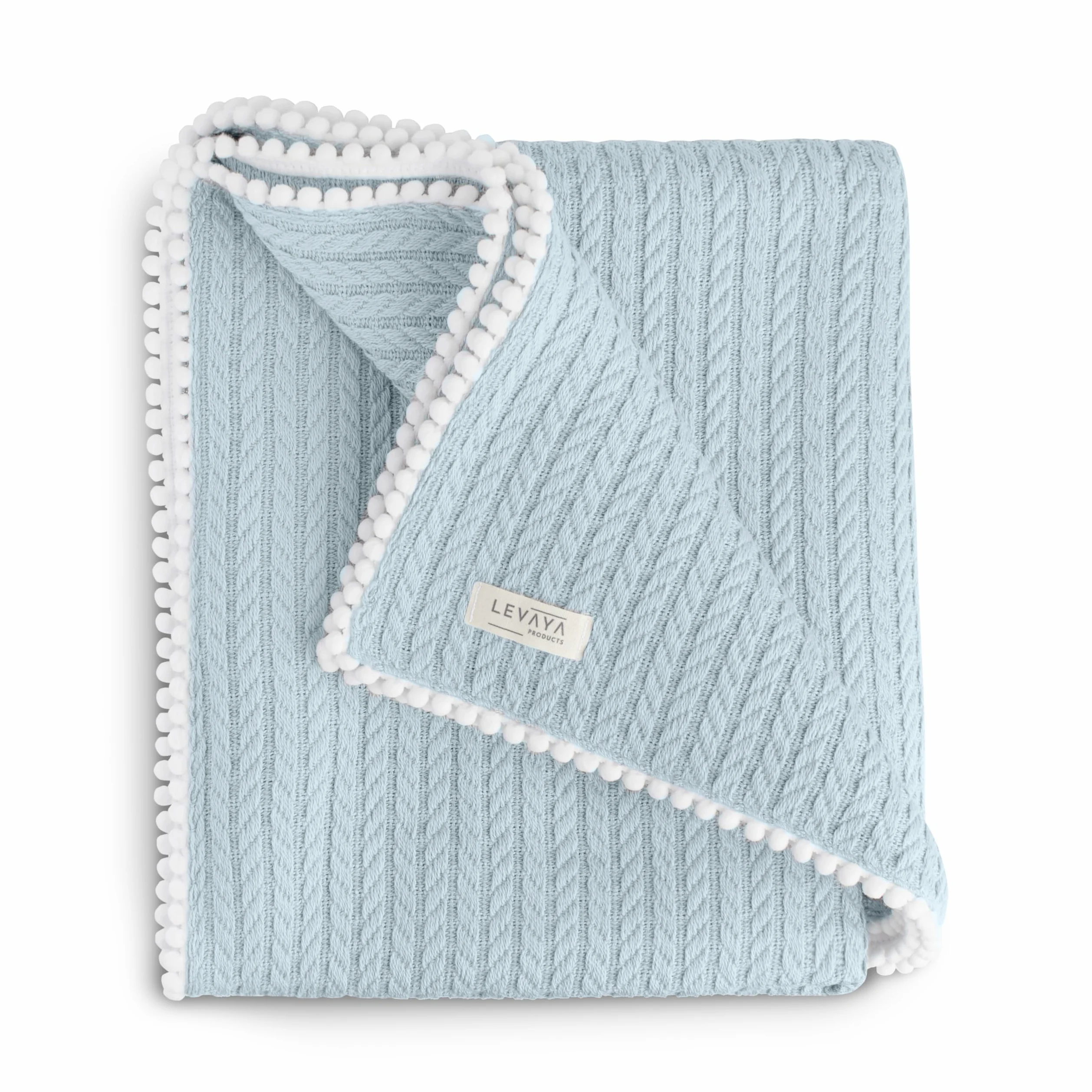 Coperta per neonati in 100% cotone biologico, 120 x 90 cm, lavorata a maglia e coperta per ragazze e ragazzi, extra morbida e traspirante, regalo di nascita, certificato Oeko-TEX