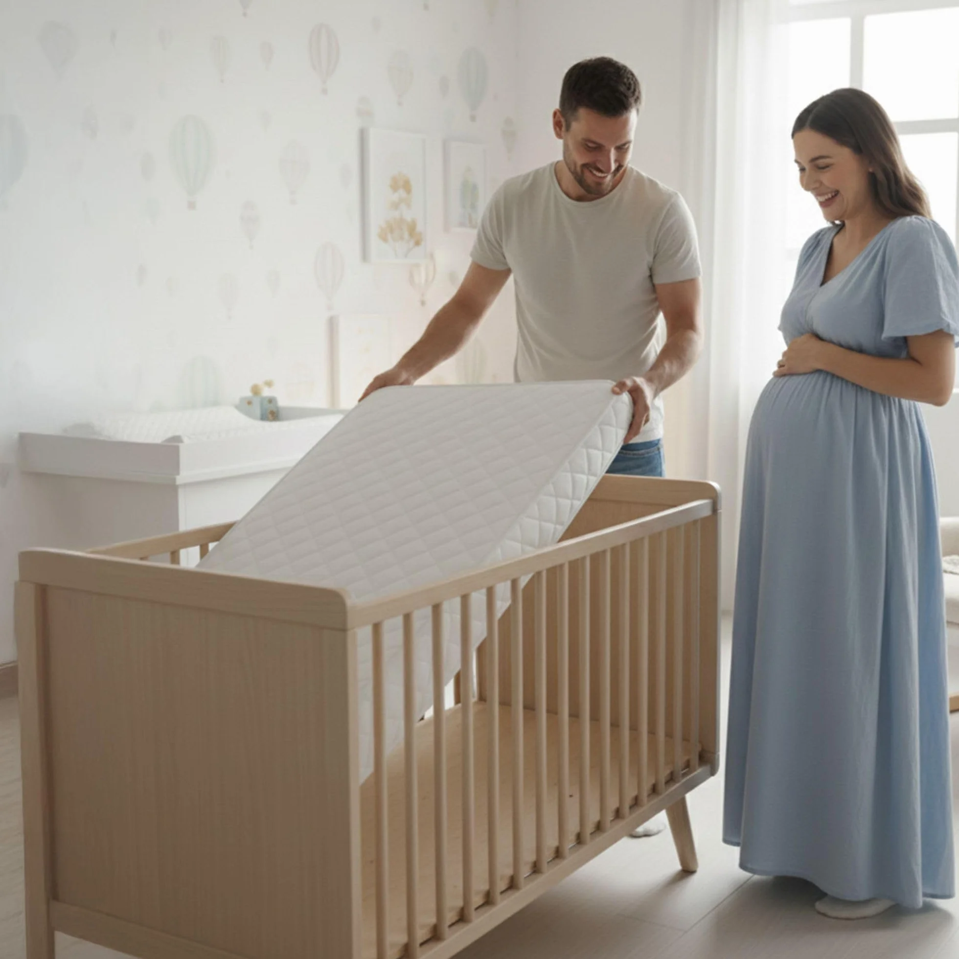 Totsy Baby Materasso lettino neonato 70x140 cm - materassi per culla e divano letto o materassino arrotolato da campeggio in schiuma traspirante con fodera lavabile 70 x 140 Oeko-Tex