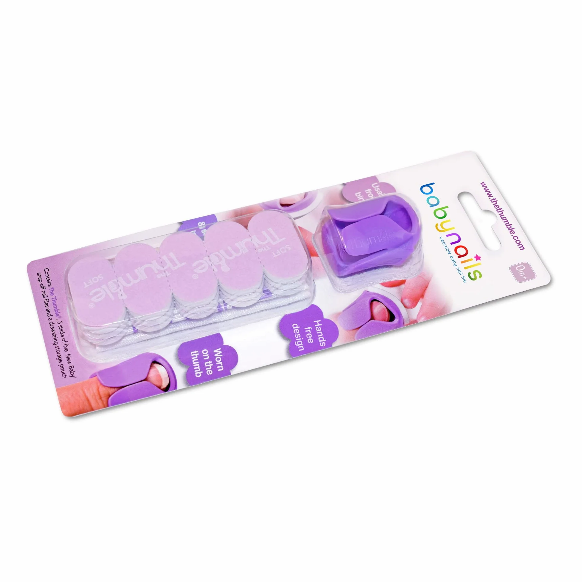 Baby Nails - Lime Unghie per Neonati (0 mesi +) Lima Unghie Cura, Pulisce e Rifinisce I Cura delle Unghie per Dita di Mani e Piedi I Manicure Neonato - 3 x 5