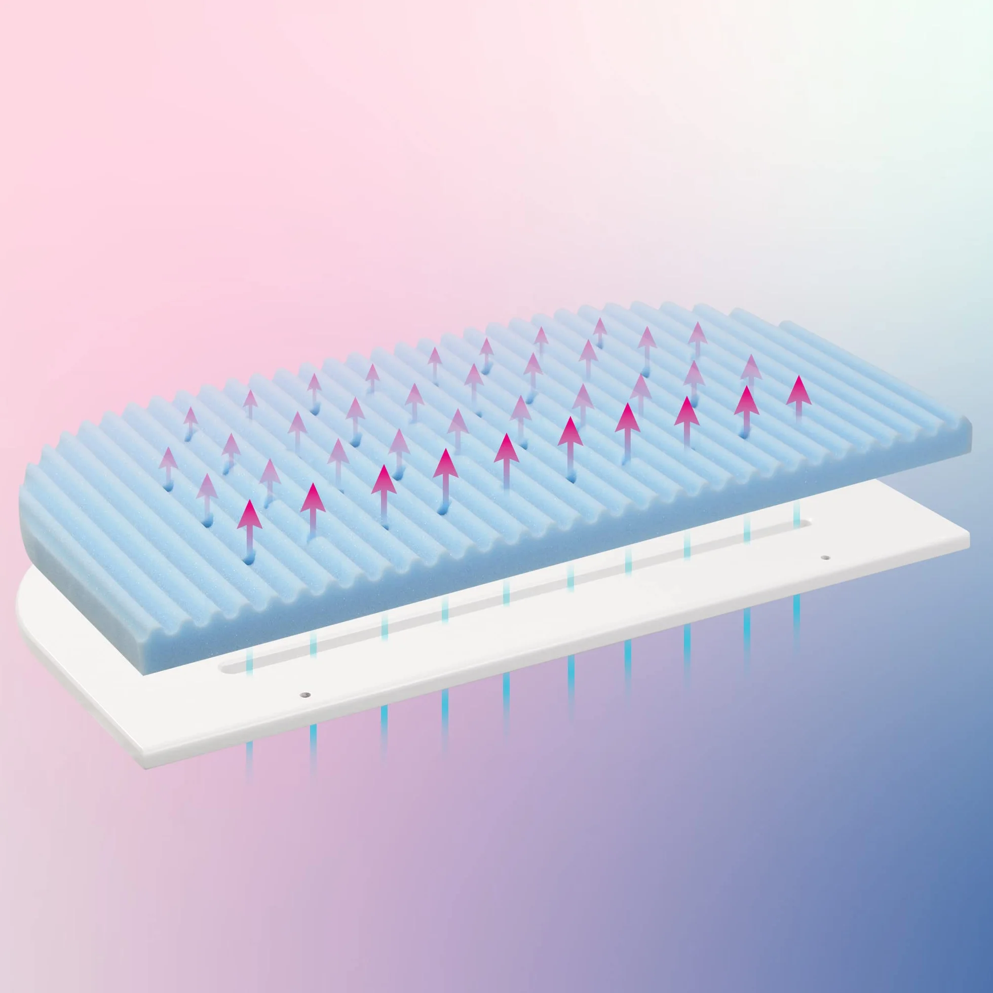 materasso letto aggiuntivo babybay Medicott® Wave adatto per il modello Original