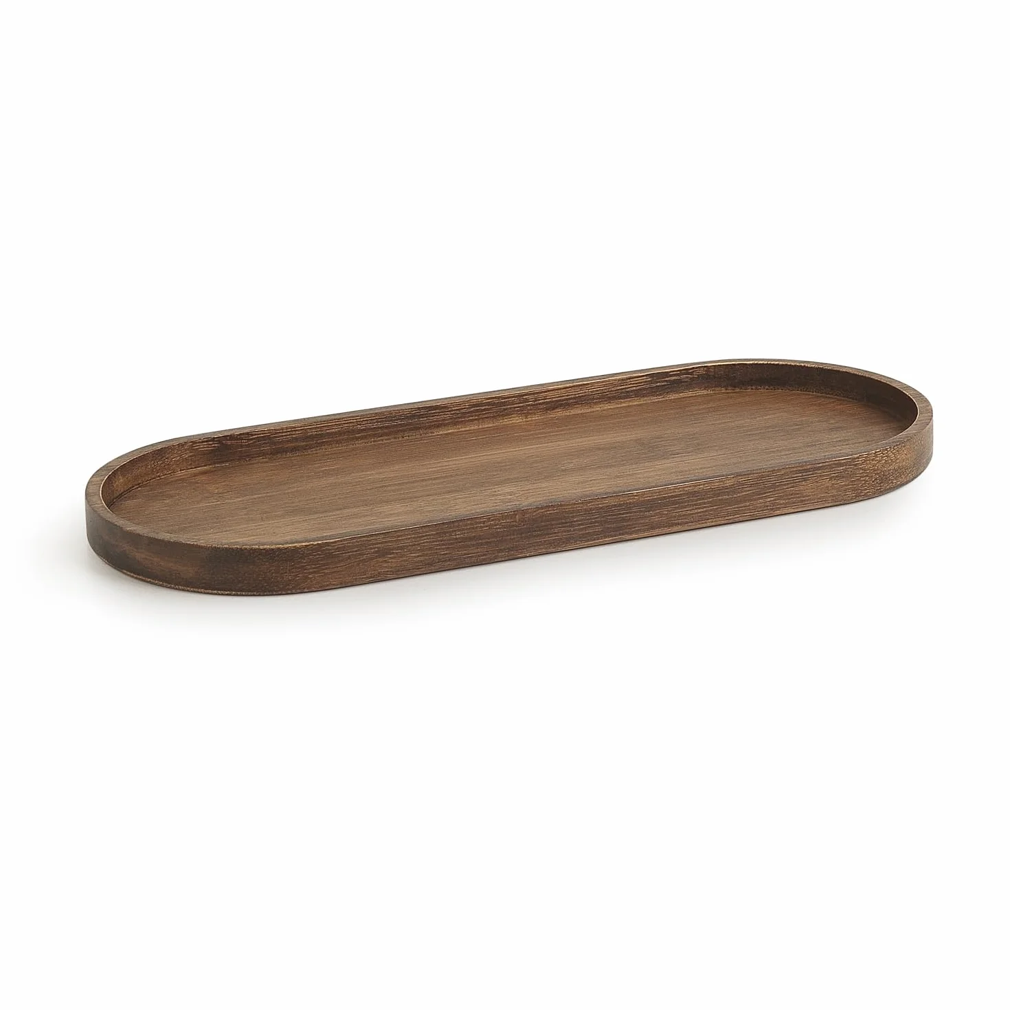 Gedy Thea Vassoio Portaoggetti Bagno in Bambù Finitura Scura, Misure L 27,5 x P 11,8 x H 1,5 cm Vassoio da Bagno per Portaspazzolini, Dispenser Sapone Bagno, Organizer Bagno e Contenitore Bagno