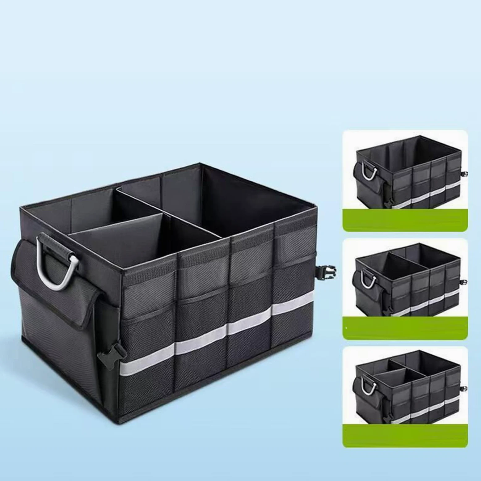 Organizzatore di stoccaggio dei veicoli - Scatola di utilità del bagagliaio dell'auto, contenitore del vano pieghevole | Carrier degli elementi essenziali da viaggio, cestino dell'organizzatore