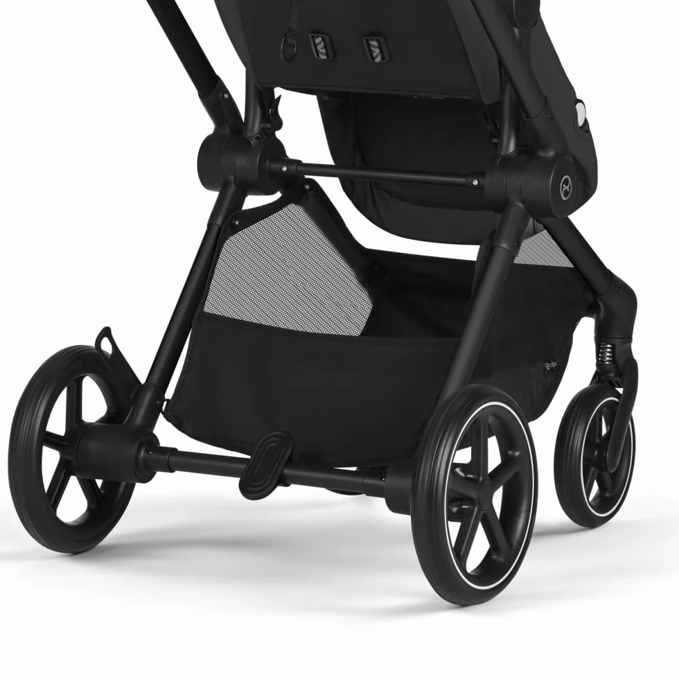 CYBEX Gold Passeggino 2-in-1 EOS, Sistema da Viaggio, Dalla Nascita fino a 22 kg (circa 4 Anni), Moon Black