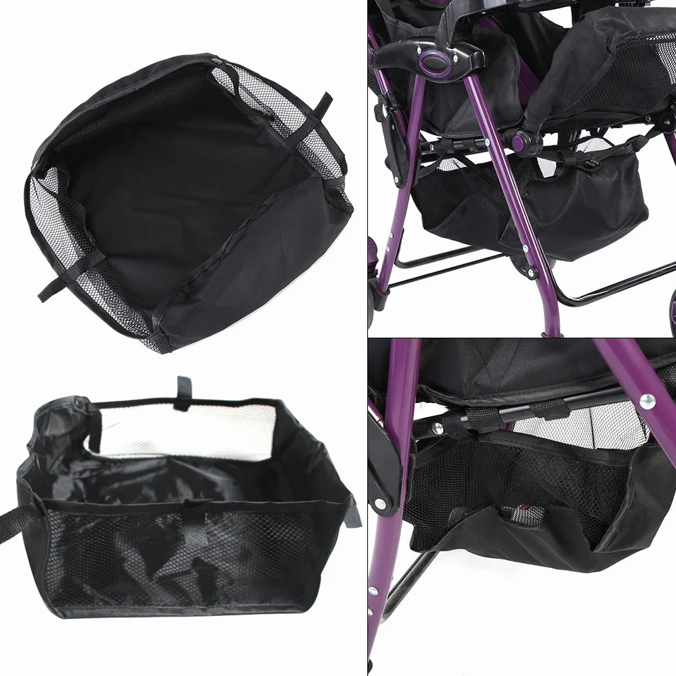 Cestino portaoggetti universale per passeggino, borsa organizer per carrozzina, cestino per la spesa, borsa per riporre prodotti per bambini, 30 x 30 x 9 cm