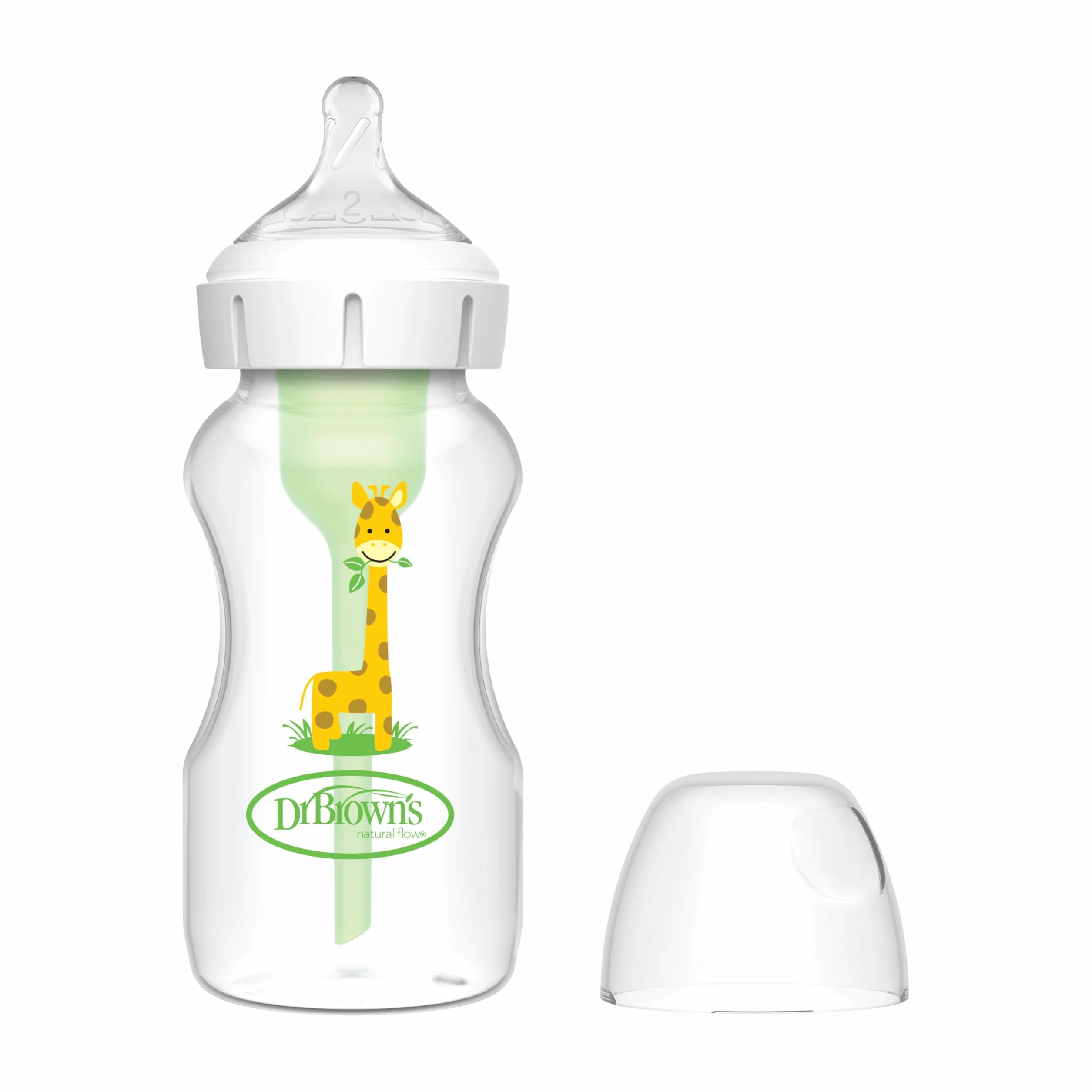 Biberon bocca larga 270 ml giraffa PP Options + tettarella N2
