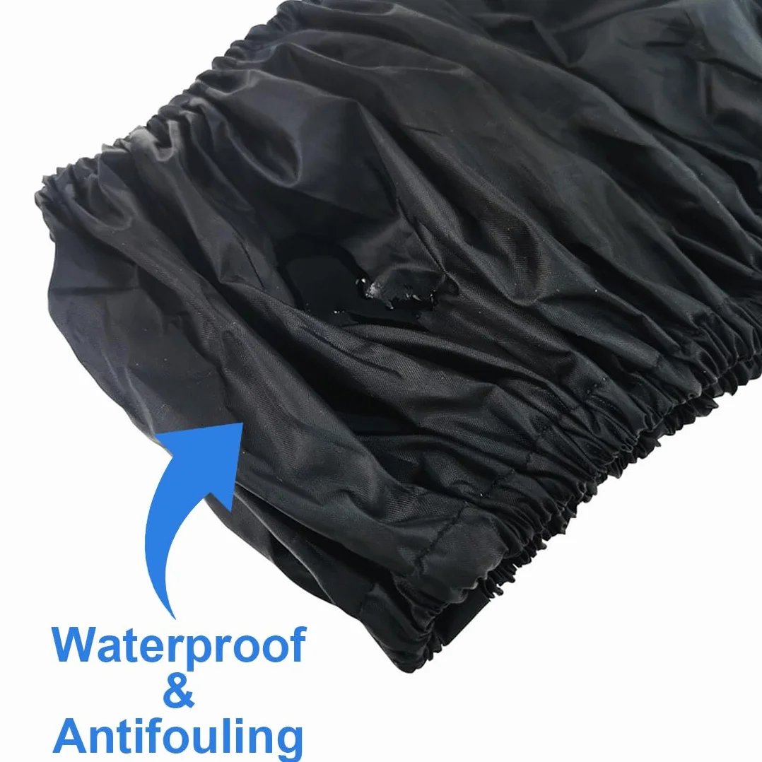 Copriruota Per Passeggino, 4 Pezzi Passeggino In Tessuto Oxford Coprigambe Antipolvere Copriruota Per Passeggino Accessori Per Passeggino, Coperture Di Protezione Ruote Antipolvere, Nero