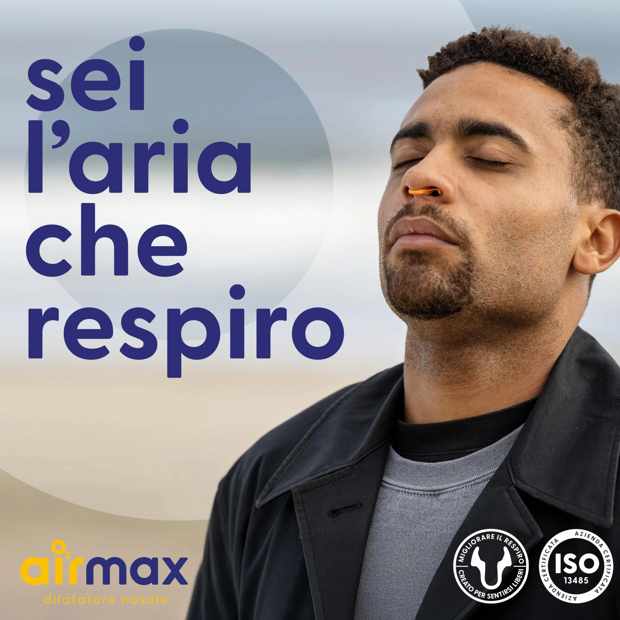 Air Max dilatatore nasale - Pacchetto di Prova - Dispositivo anti russamento - 76% Flusso d’Aria per Respirare Meglio | Misura garantita (1x Small & 1x Medium)