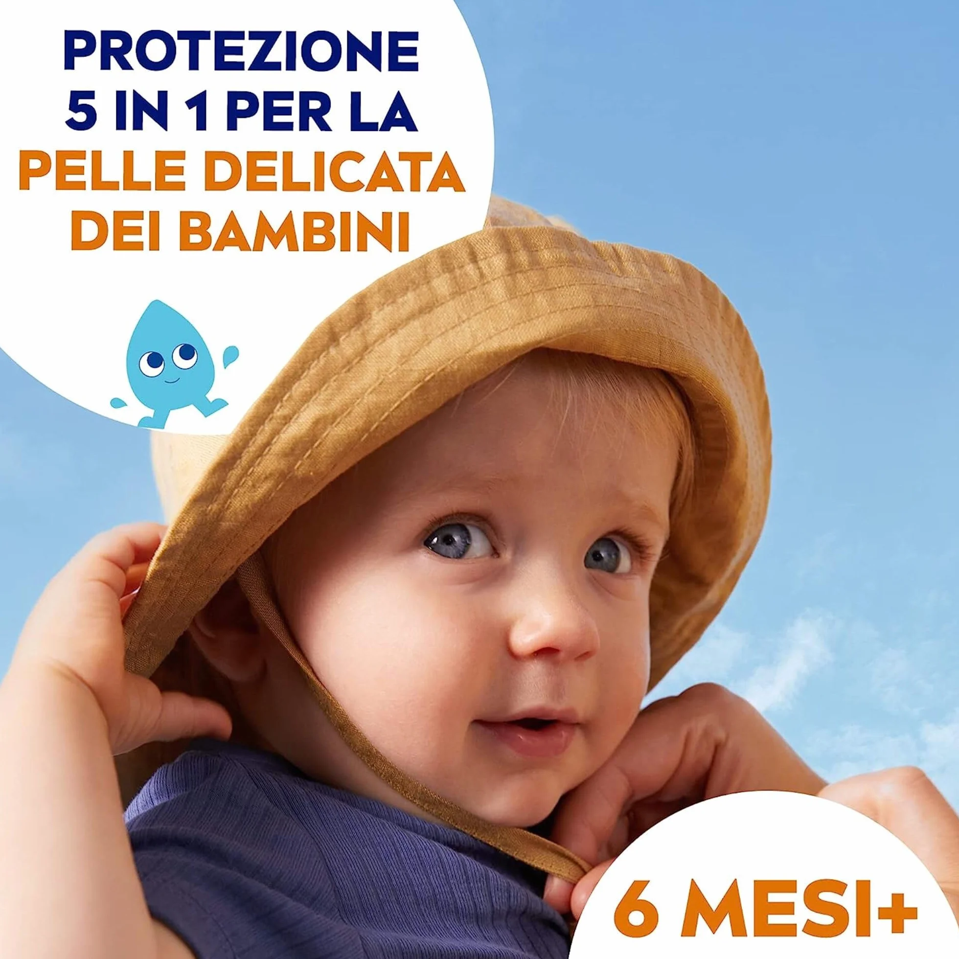 NIVEA SUN Latte Solare Kids Sensitive Protect & Play FP 50+ 200 ml, Crema Solare Bambini e Neonati dai 6 Mesi in su, Crema solare 50+ Resistente all'Acqua