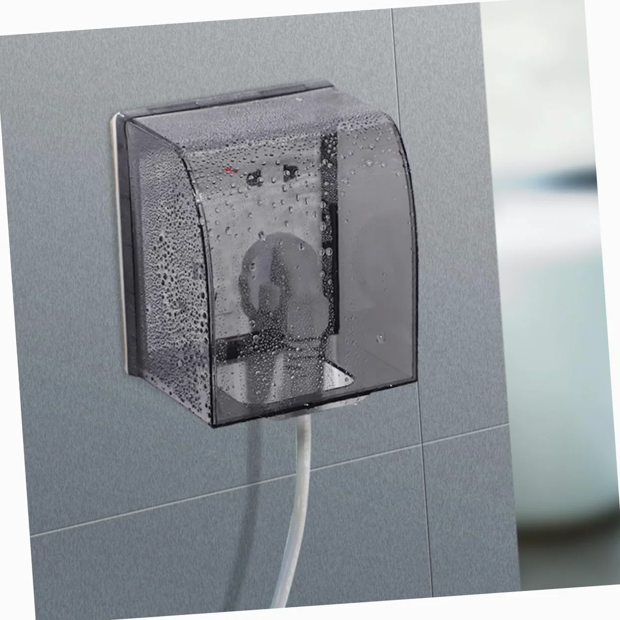 EXCEART 4 Set Coperchi Per Elettrica Impermeabili Da Protezione Per Outlet Da Bagno Copertura Autoaderente Per Elettrica Design Elegante E Pratico Facile Da Installare E Usare 2 Pezzi*4