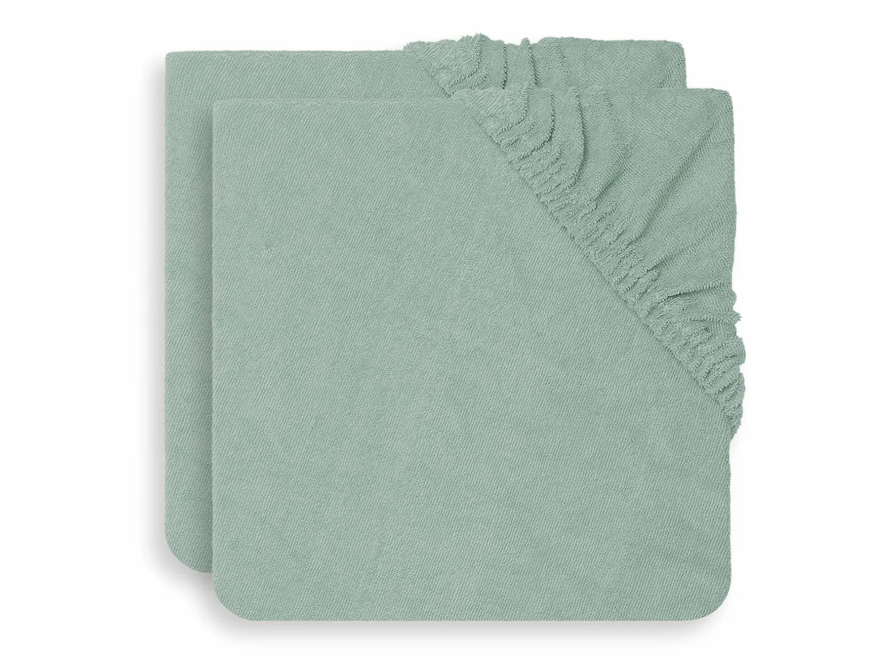 Jollein 2550-503-00095 - Fodera per fasciatoio, in spugna, 50 x 70 cm, colore: verde cenere (confezione da 2)