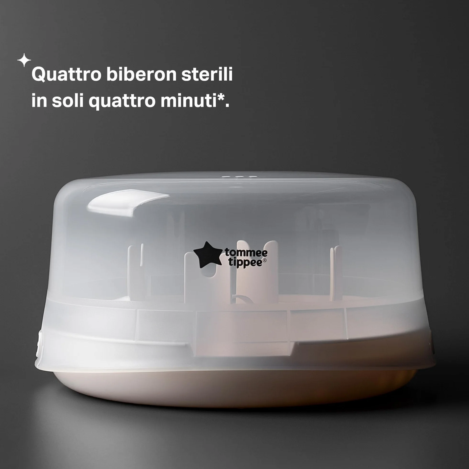 Tommee Tippee Sterilizzatore a vapore per microonde per biberon e accessori