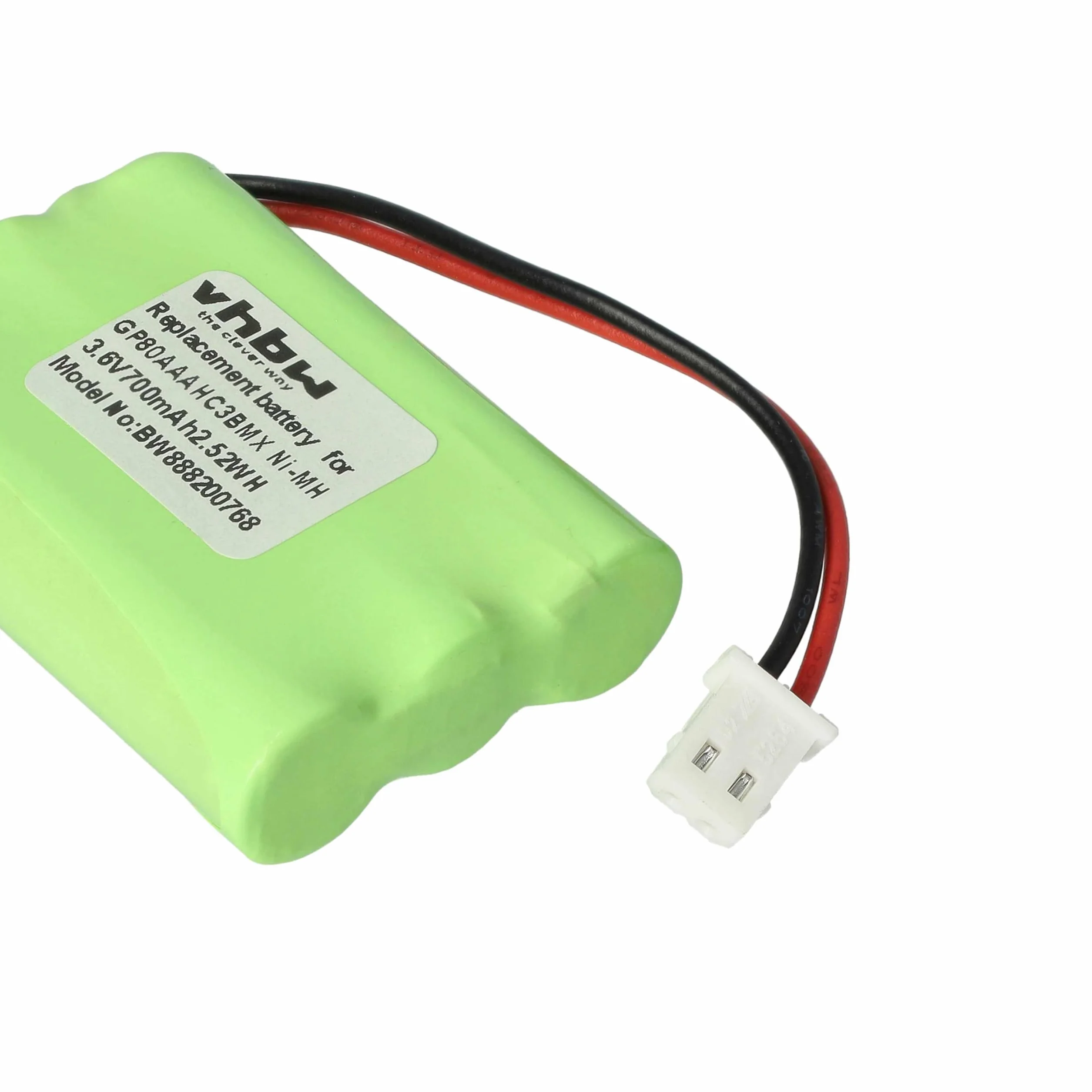 vhbw batteria sostituisce Motorola HRMR03, GP80AAAHC3BMX per babyphone (700mAh, 3,6V, NiMH)