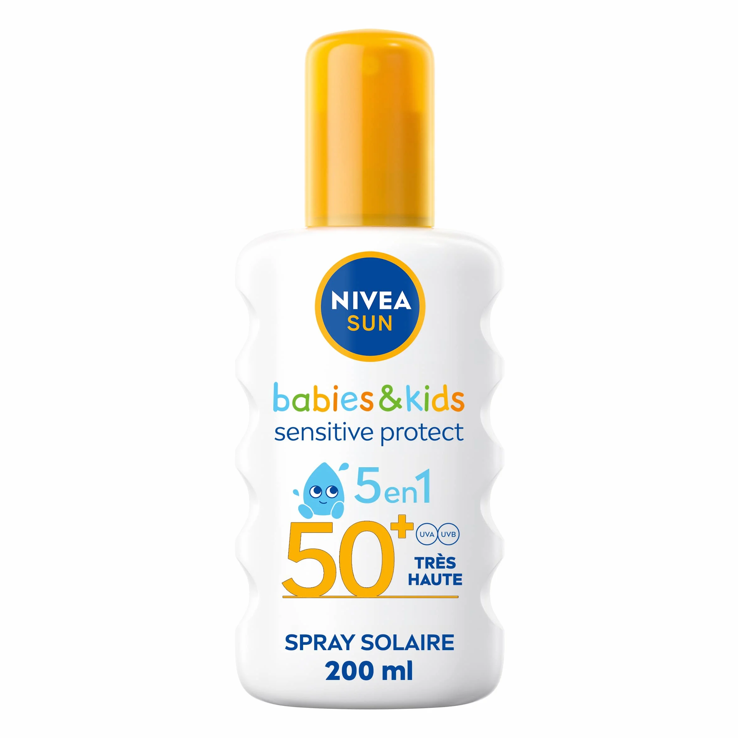 Nivea Sun Spray Protettivo Kids Sensitive Protect/Play FPS 50 + 200 ml