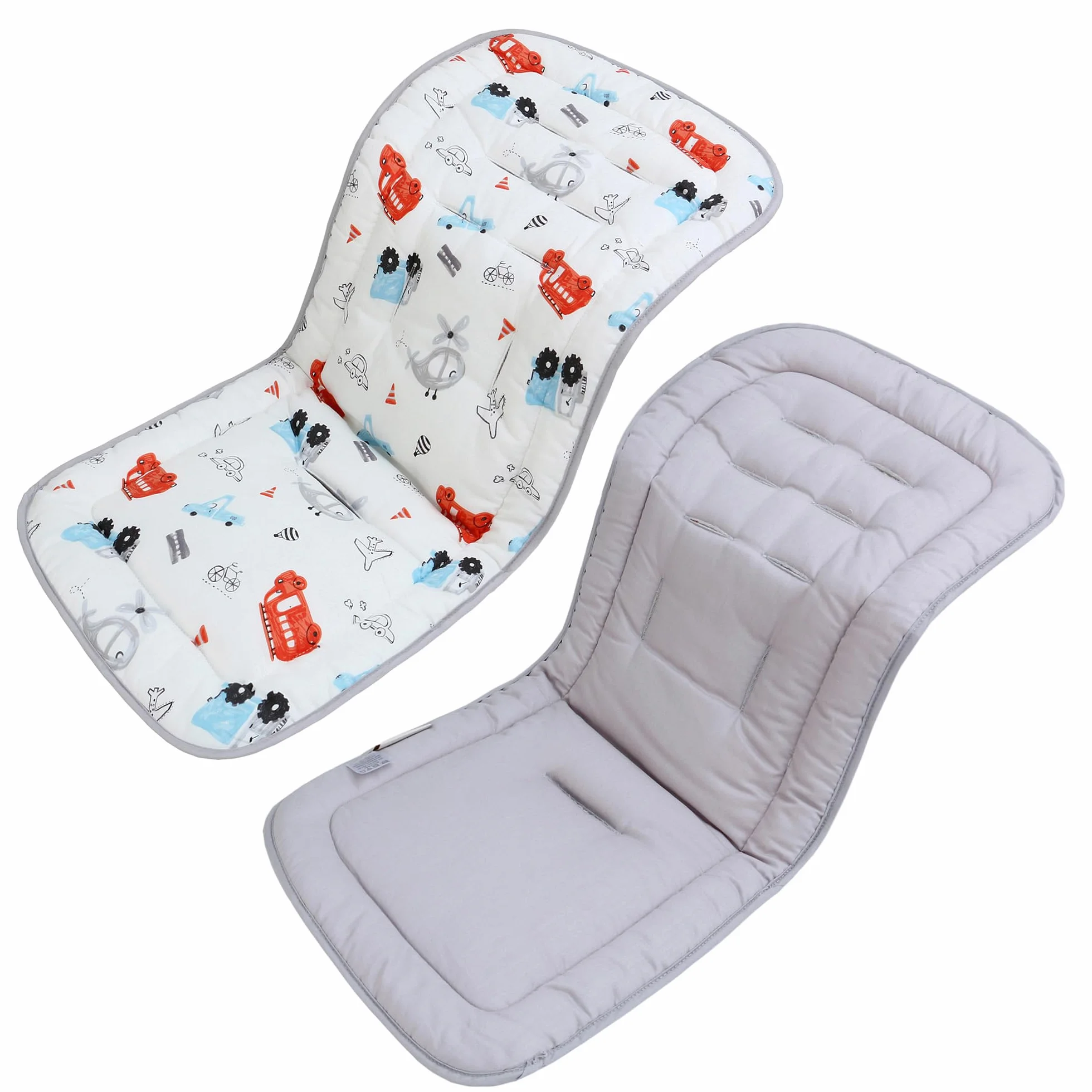LAT Materassino Passeggino Universale, Copriseduta Passeggino Cotone, Copri Passeggino Universale a Doppia Facciata, Copriseduta Passeggino Universale 78x34cm (Auto Giocattolo)