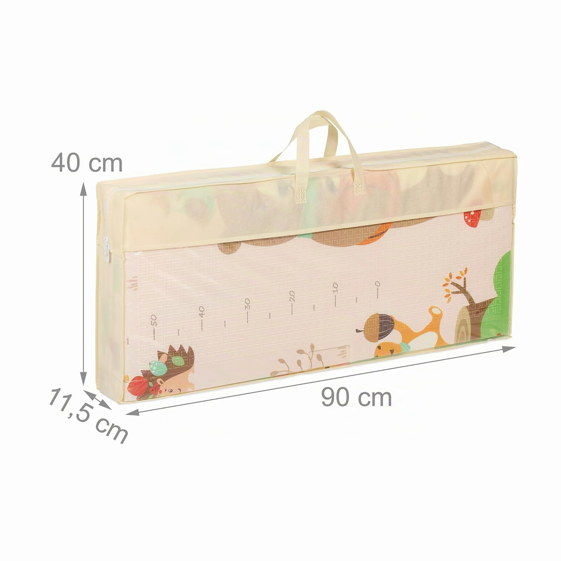 Relaxdays Tappeto Gioco per Bambini e Neonati, Tappetino per Gattonare, LxP: 200x180 cm, in Gomma XPE Atossica, Colorato