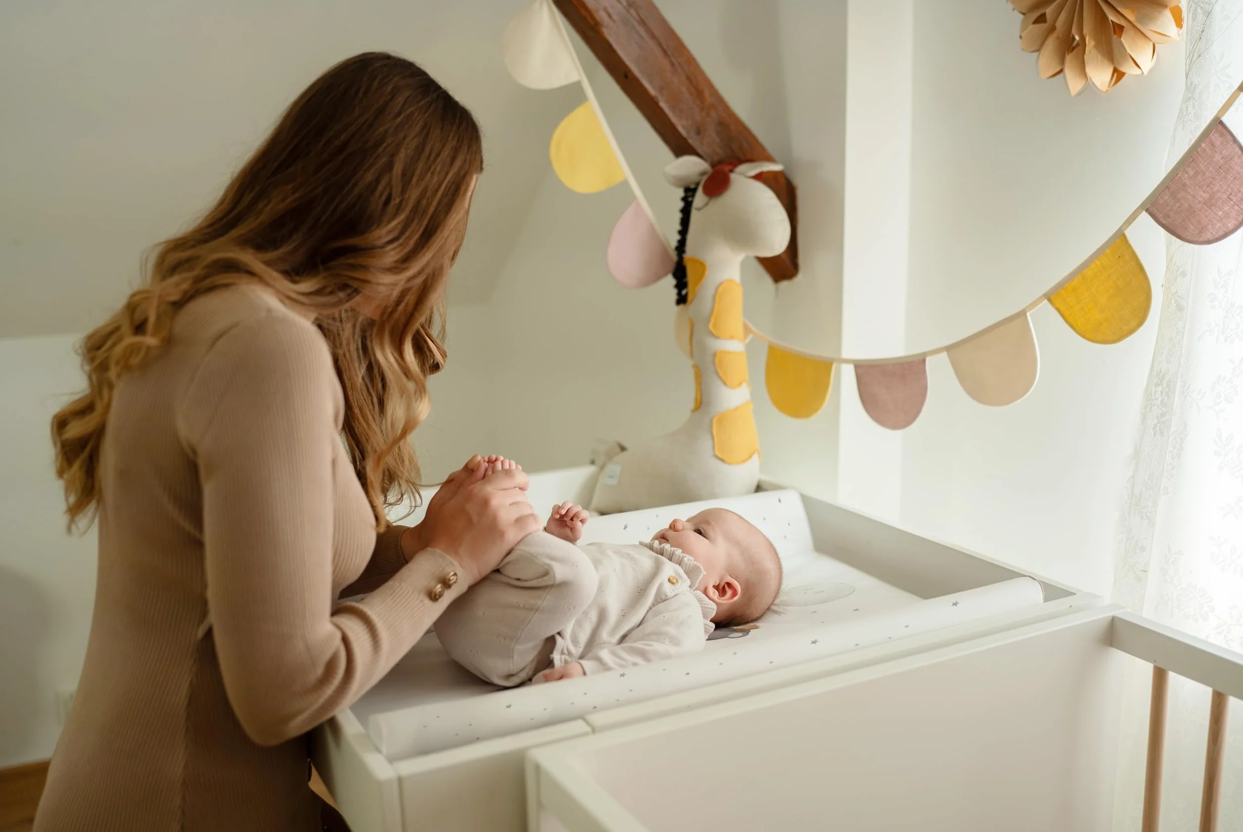 CEBA BABY Materassino avvolgente morbido 50 x 70 cm – Tappetino avvolgente profilato per documenti fissi Basic, Oeko-Tex Standard 100 (Rainbow Home)