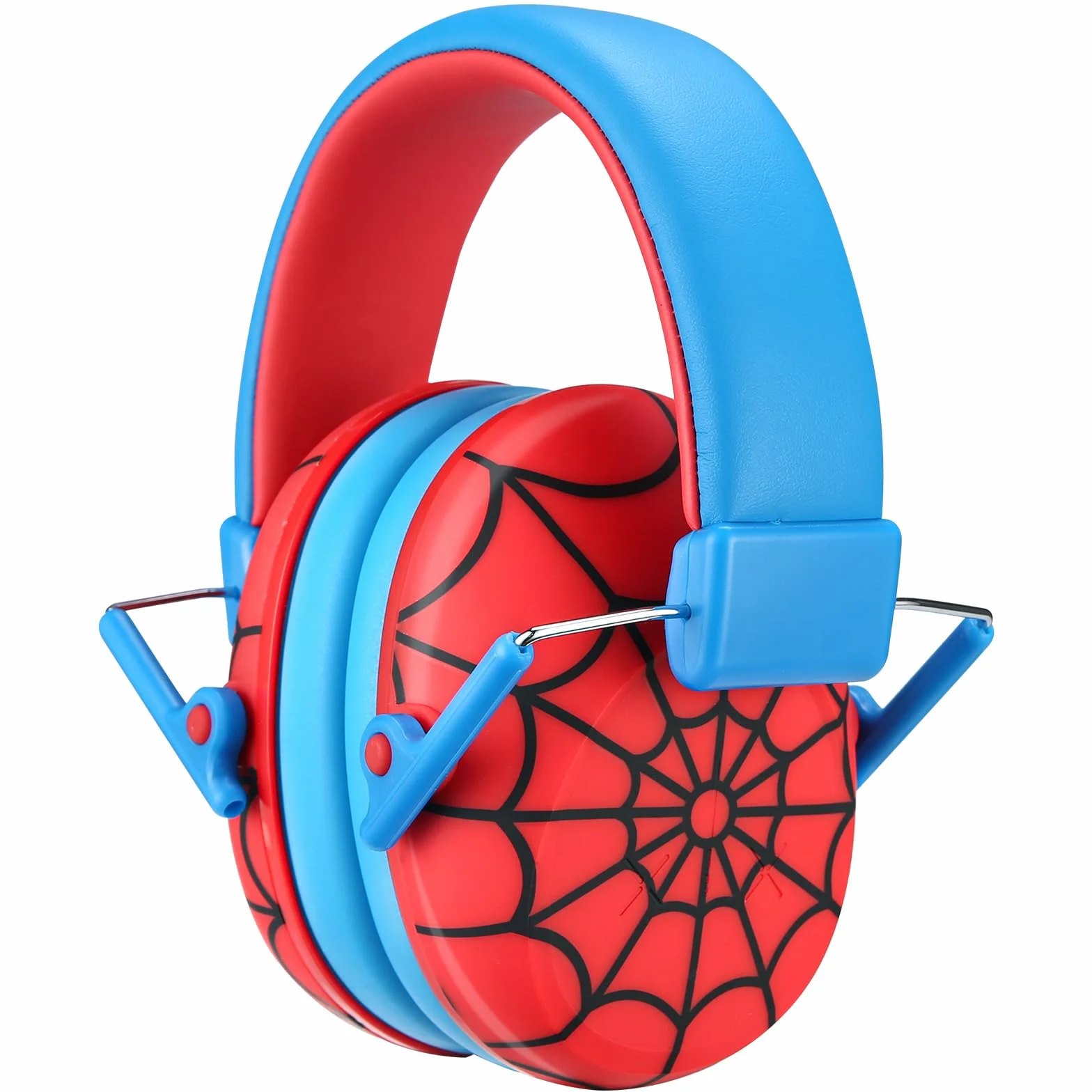ProCase Cuffie Antirumore Bambini Cuffie per la Protezione dell'Udito Riduzione del Rumore Cuffie Rumore -Rosso Blu
