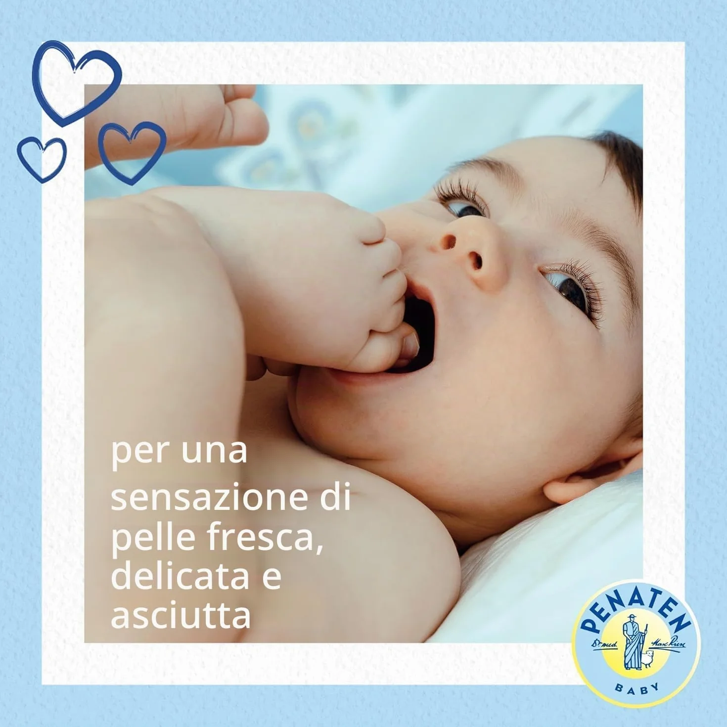 Penaten Polvere naturale per bambini (100 g), con aloe e vitamine, protegge e asciuga la pelle sensibile, dermatologicamente testata, ingredienti naturali al 99%