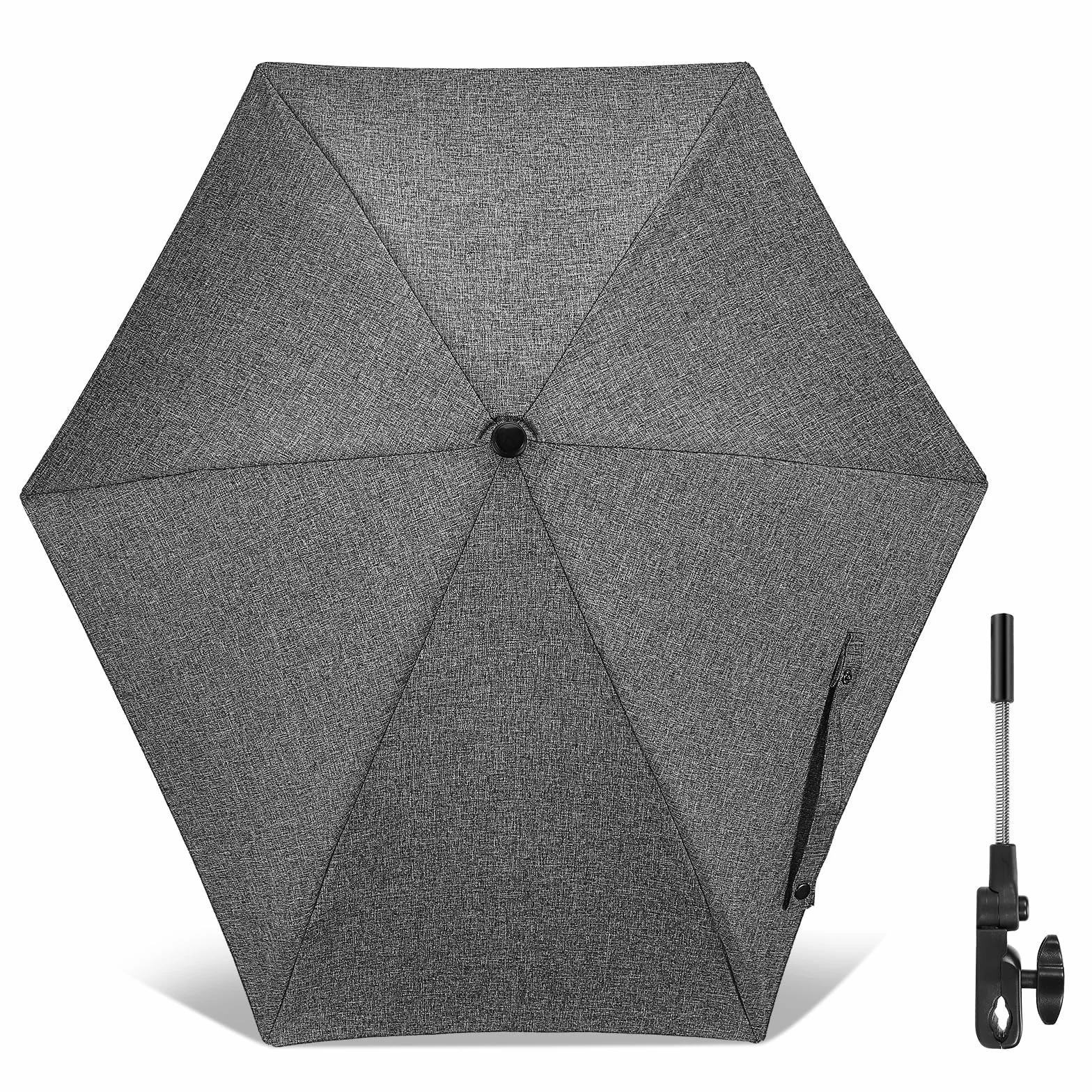 Ombrellone Parasole Passeggino Universale, Protezione Anti UV 50+, Parasole Universale per Bambino Neonato, Diametro 78 cm, Ombrellone per Carrozzina Passeggino, Sedia a Rotelle & Sedia da Spiaggia