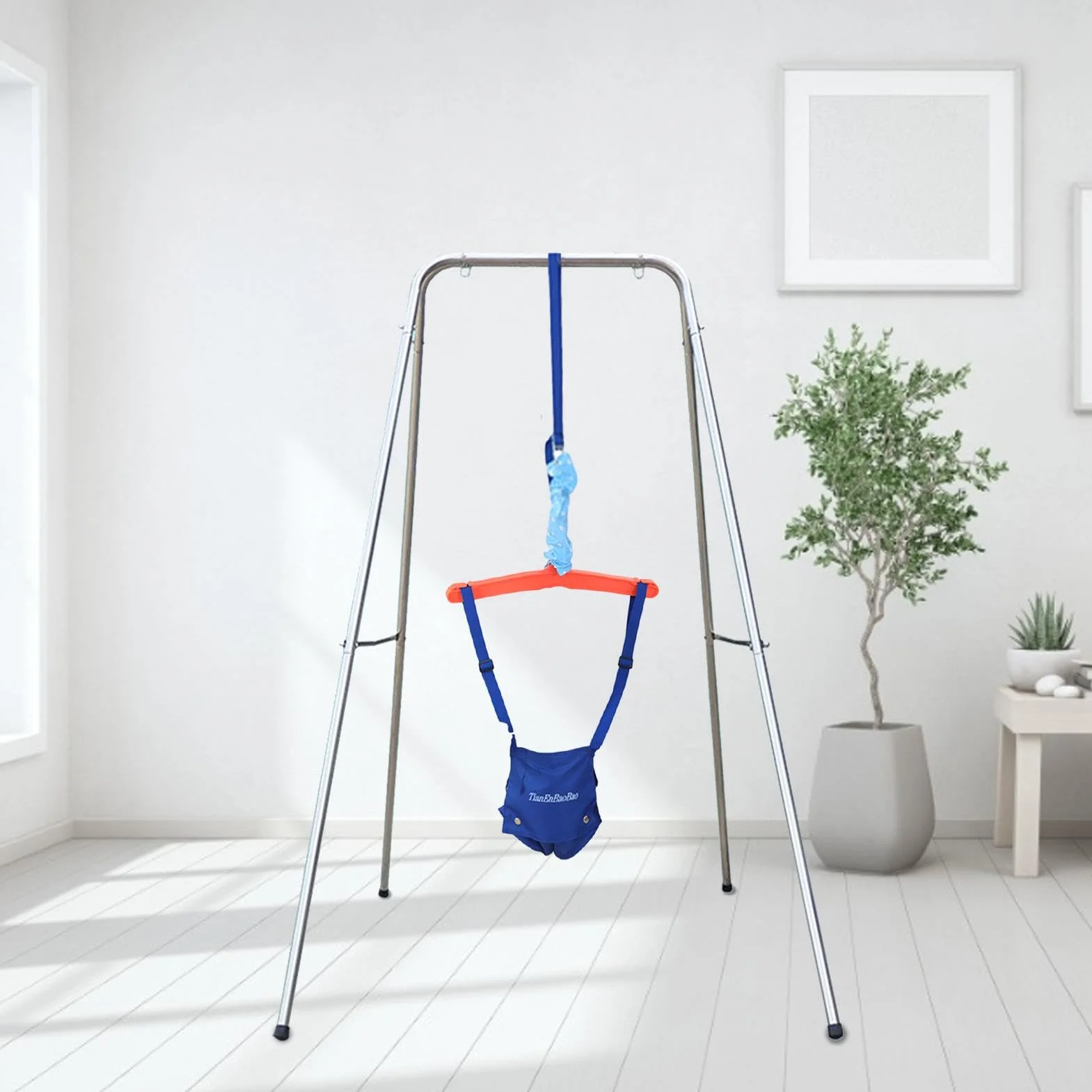 Baby Doorhoper senza cornice di ferro Swing rimbalzante con un morsetto per telaio per porte sicuro e stabile | Facile da allestire baby prelenatori per bambini attivi adatti per all'interno e all'est