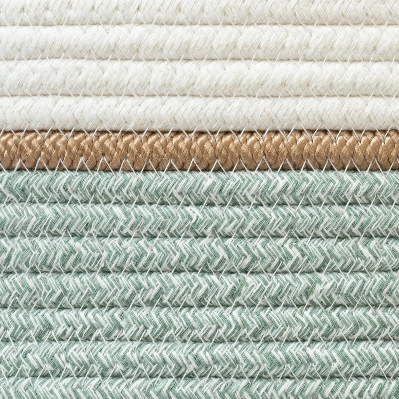 LA JOLIE MUSE Cestino Intrecciato, Cestini in Filo di Cotone, Cesto Grande in Cotone, Cesto per Biancheria, Cesto per Piumone, Giocattoli per Bambini, Cesto per Biancheria per la Stanza dei Bambini
