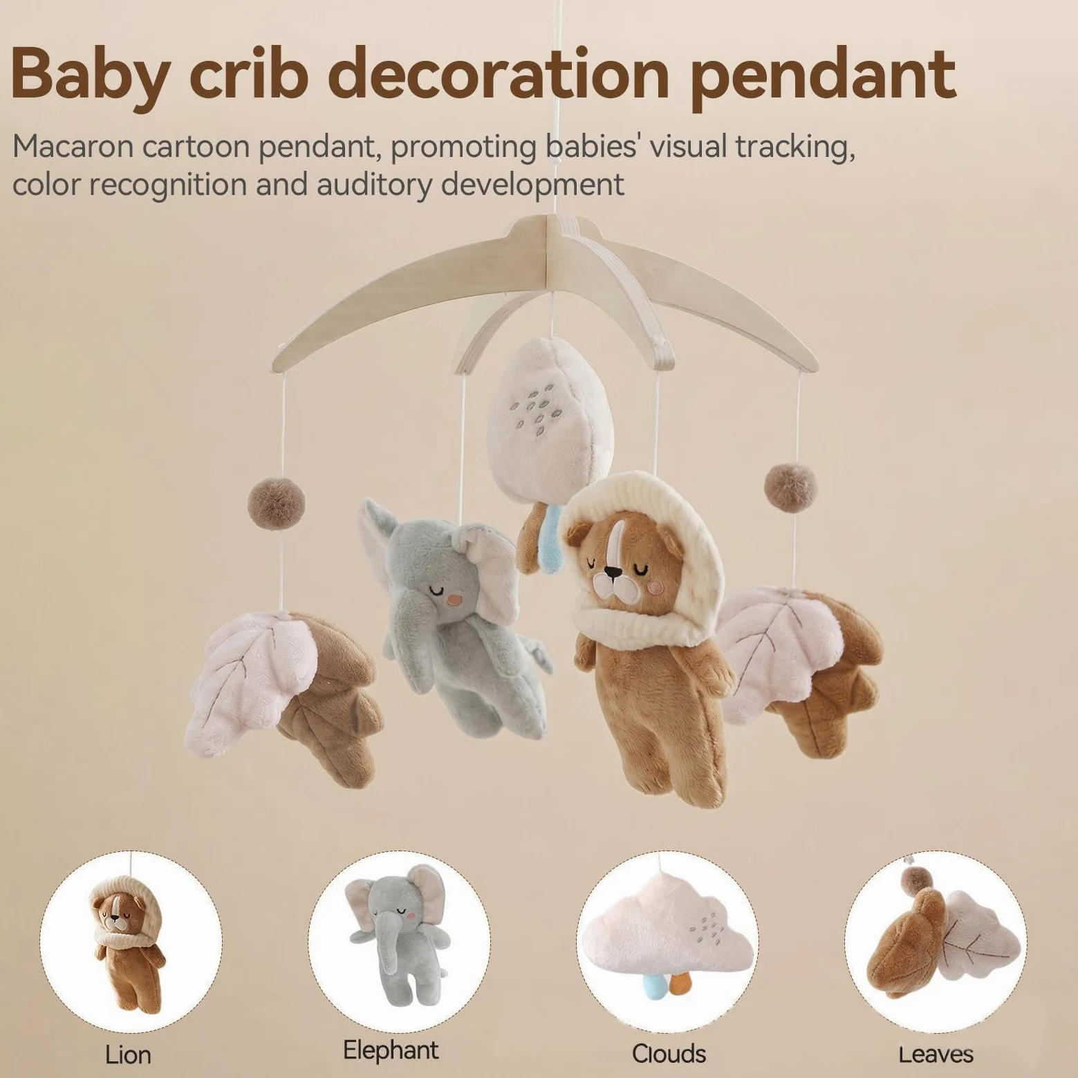 Lettino mobile per bambini, giocattolo di peluche per passeggino, per | Mobile rilassante per lettino, per ragazze, casa, camera da letto, soggiorno, sala giochi, asilo, dormire, viaggi