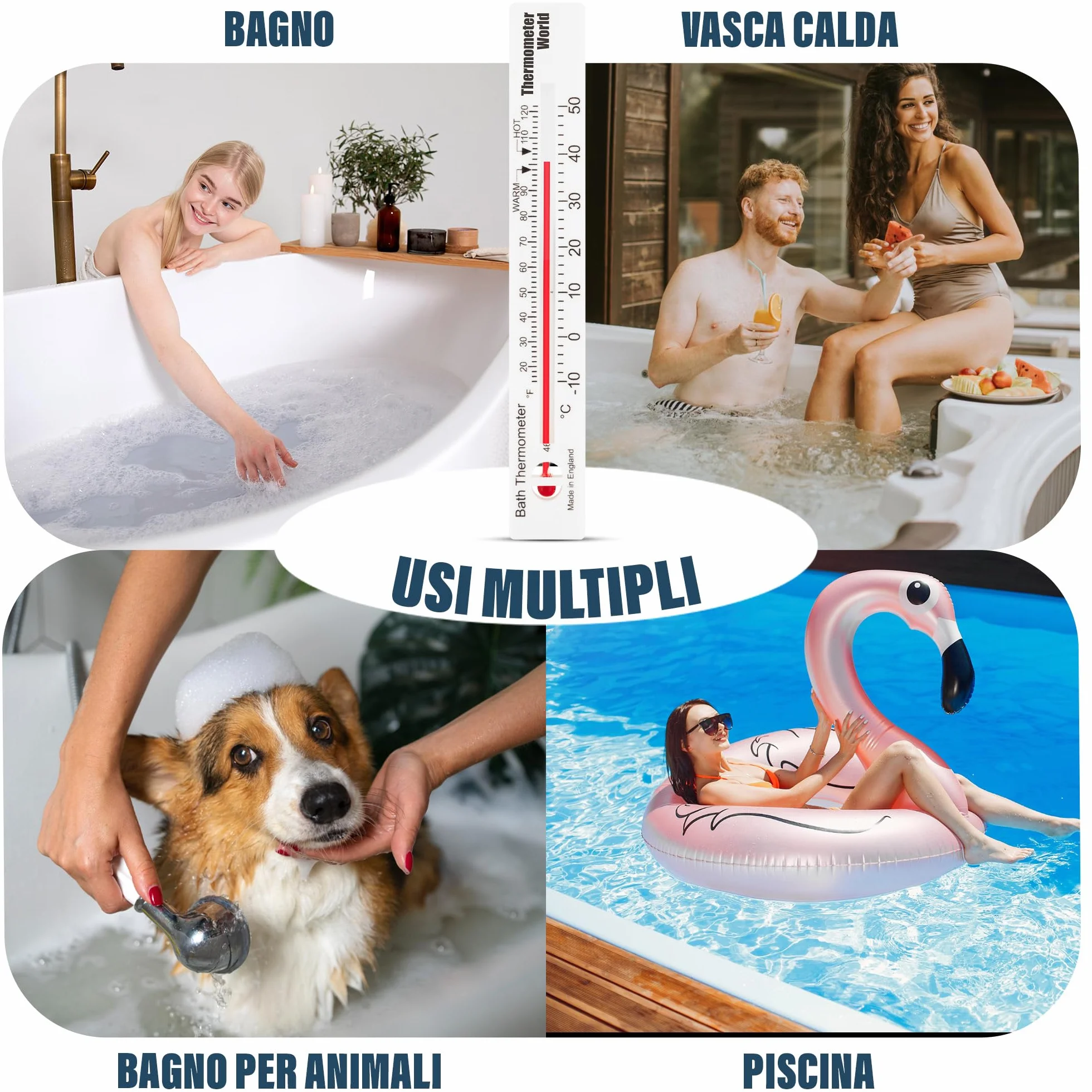 Termometro da bagno: controlla la temperatura dell'acqua del bagno con questo termometro facile da usare